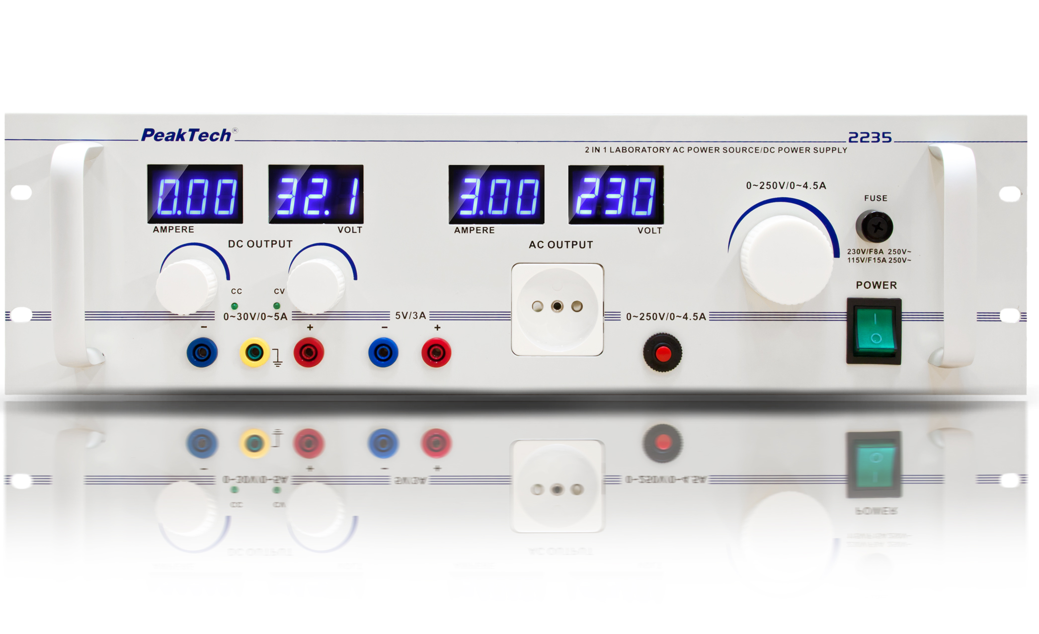 «PeakTech® P 2235» Transformateur d'isolement réglable, 1000W