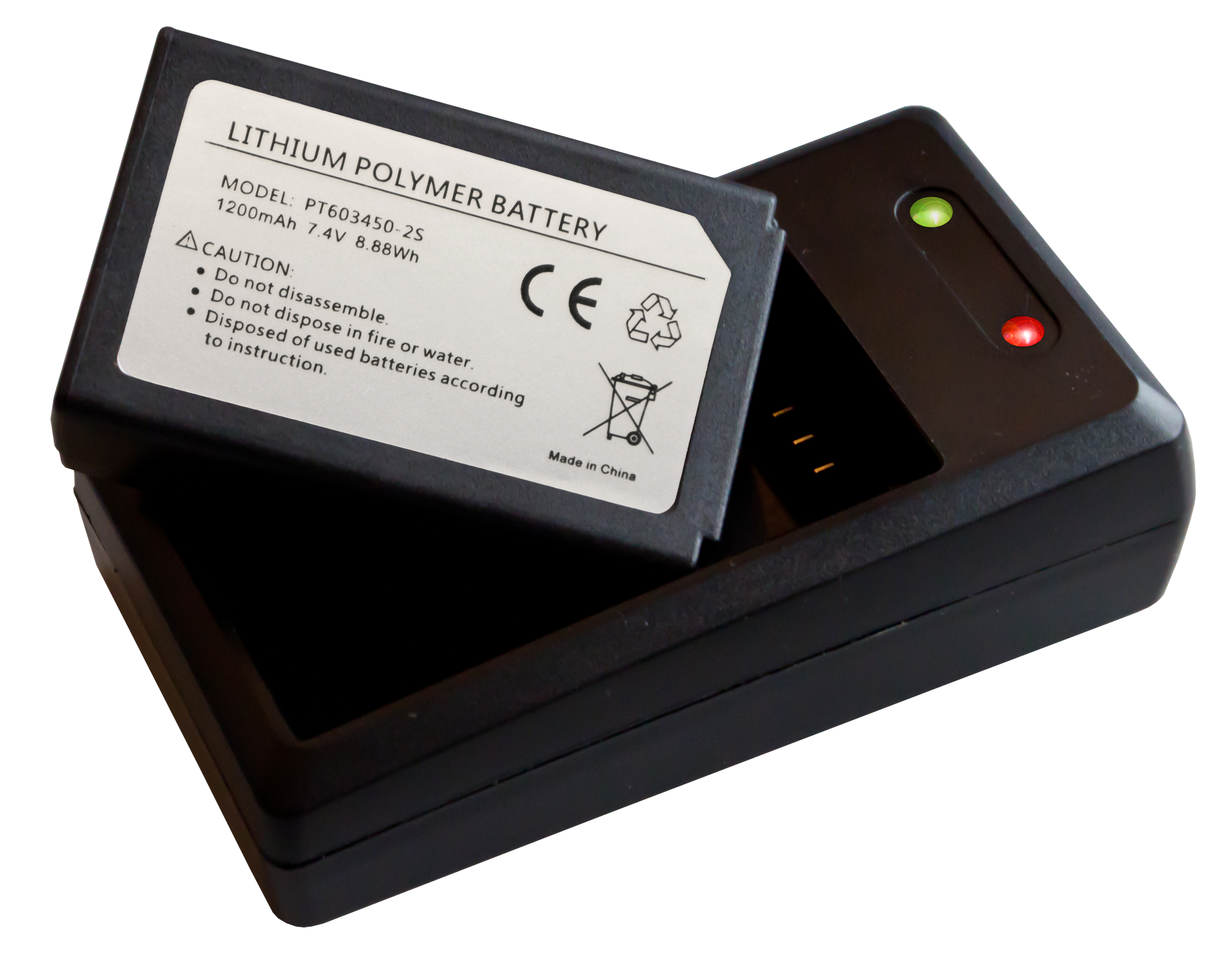 «PeakTech® P 3440 BC» charger and spare battery for PeakTech 3440