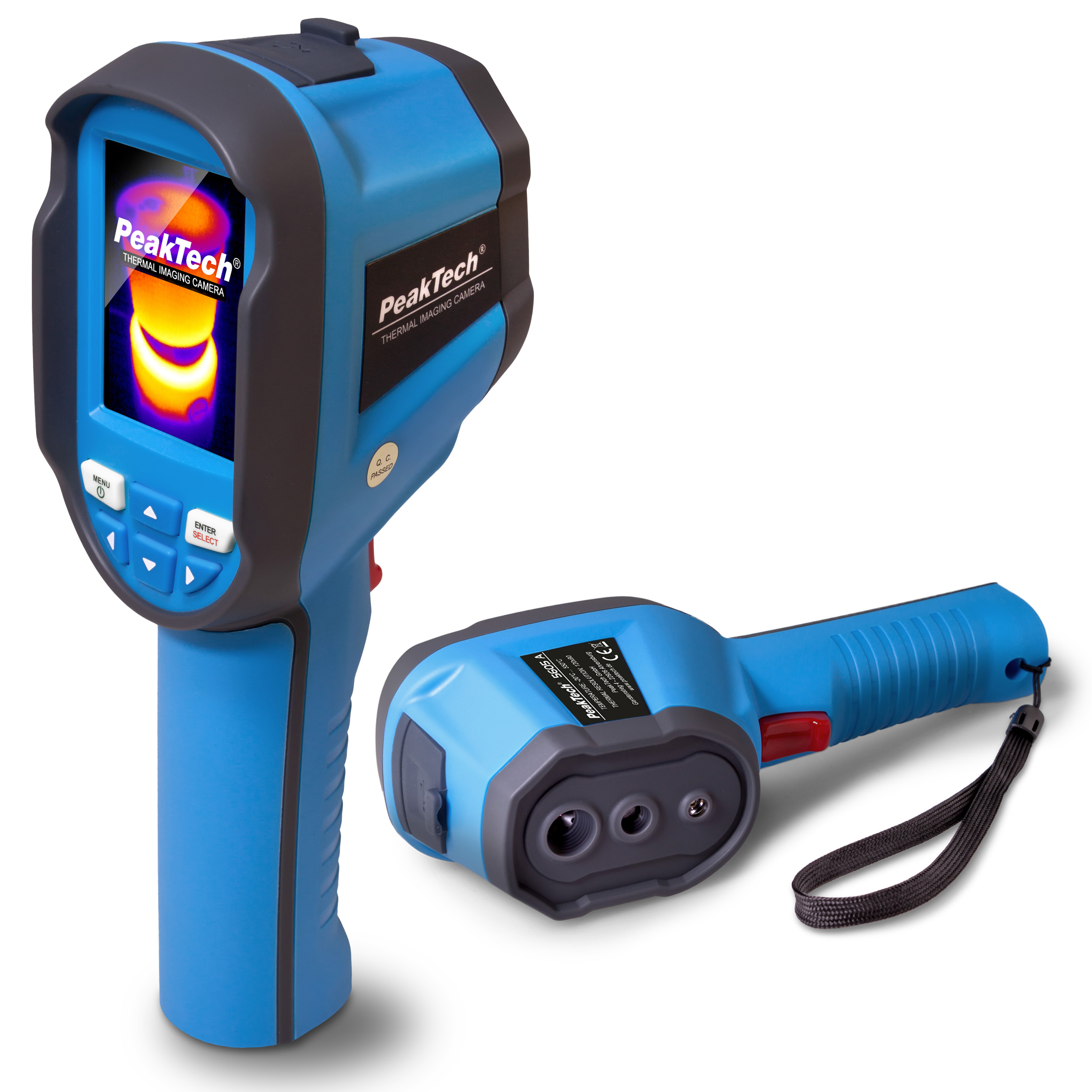 «PeakTech® P 5605 A» Caméra thermique 120 x 90 px. -20°C ... +550°C avec photos et vidéo