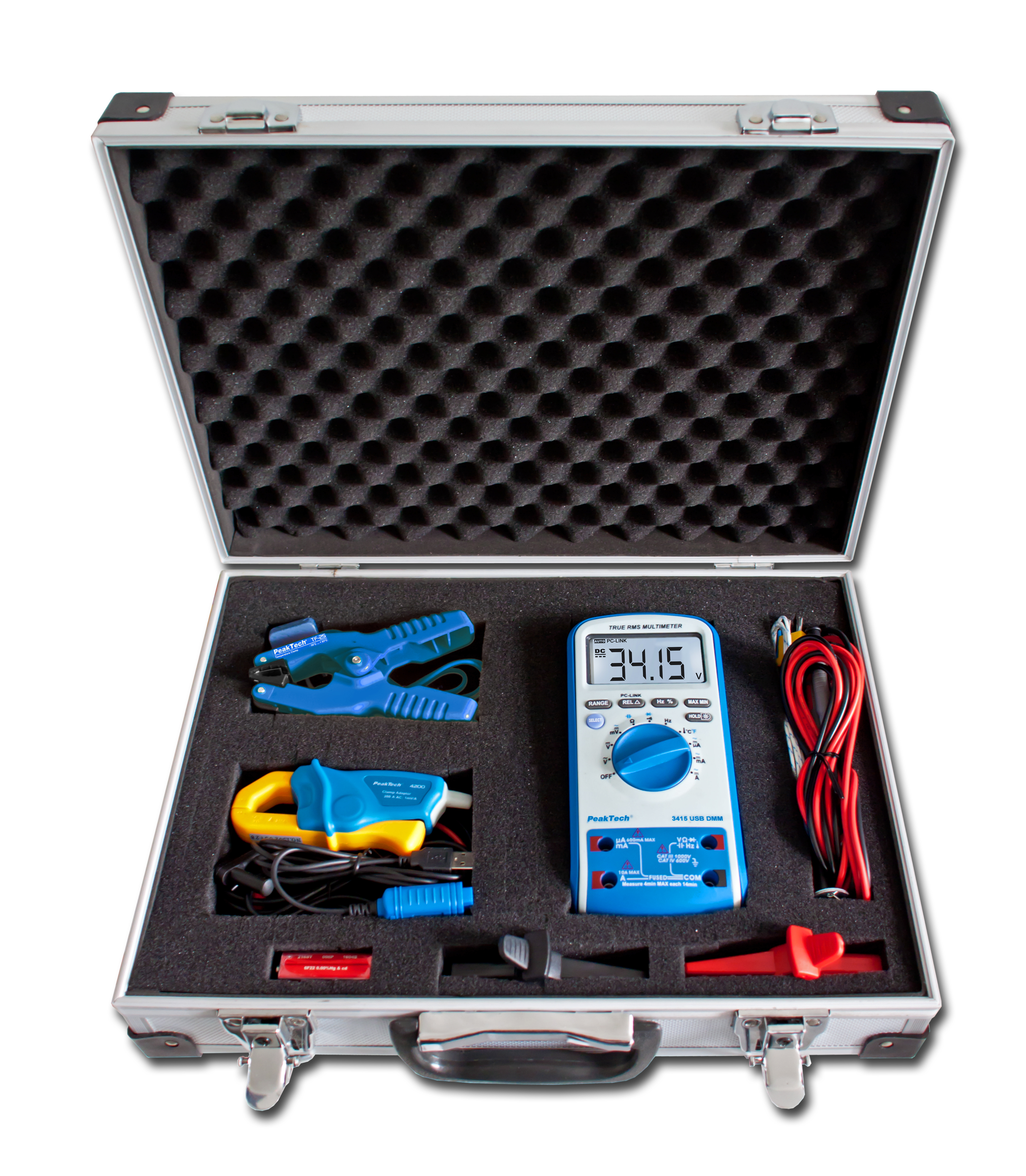 «PeakTech® P 8100» Set de Equipos "Medidores DMM y Pinza"