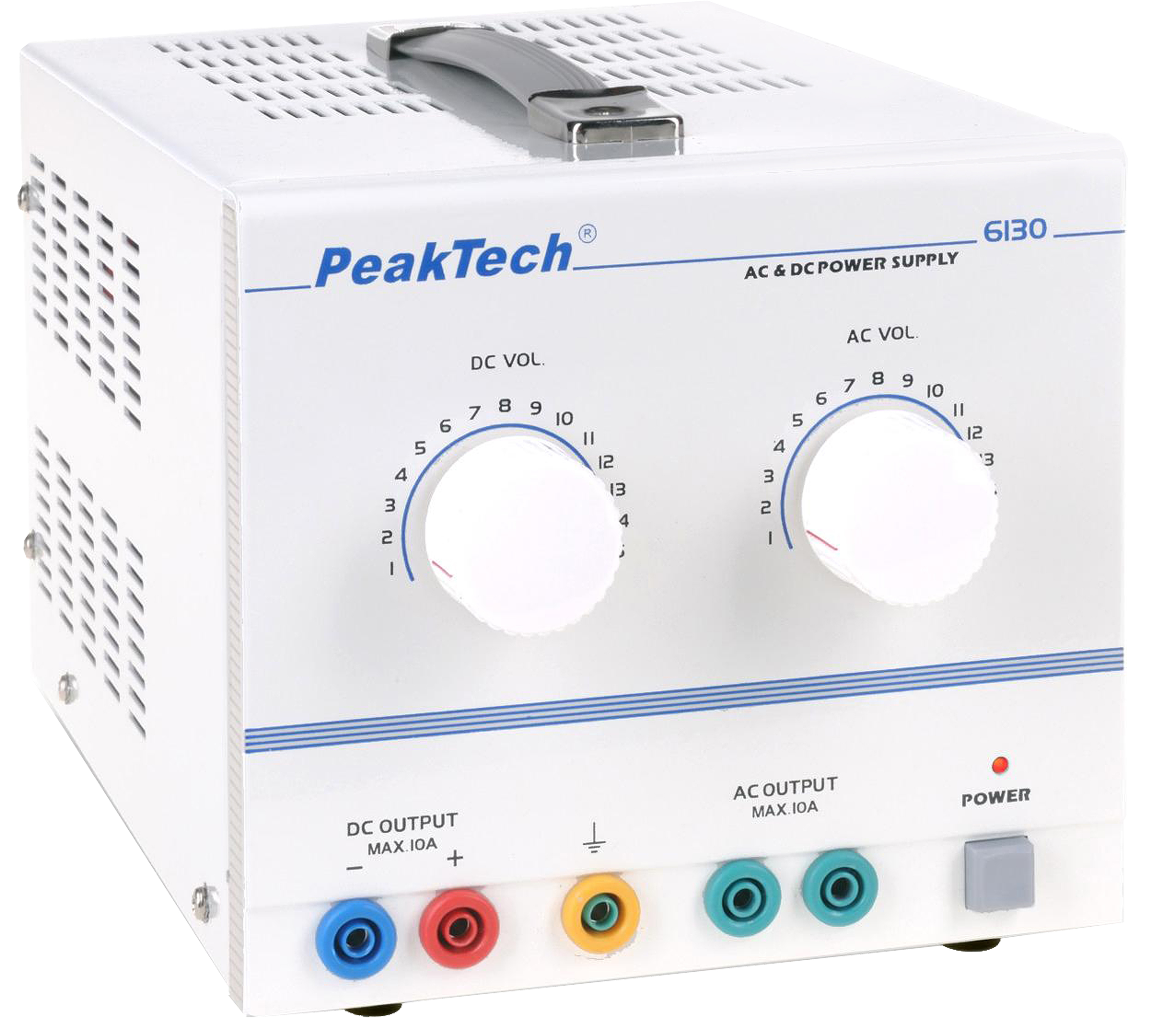 «PeakTech® P 6130» AC/DC Labornetzgerät 1 - 15 V/10 A