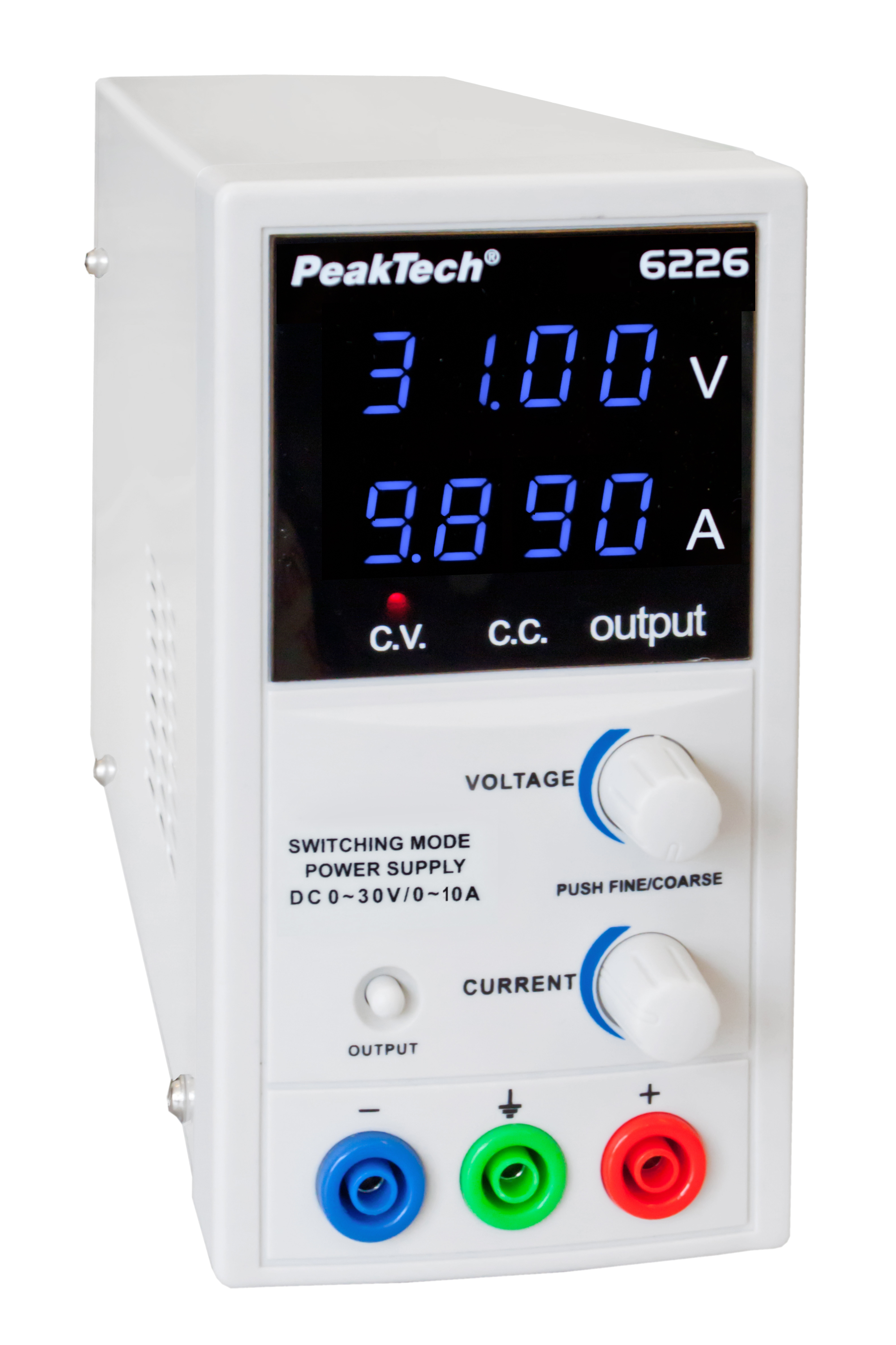 «PeakTech® P 6226» Zasilacz impulsowy 0 - 30 V / 0 - 10 A