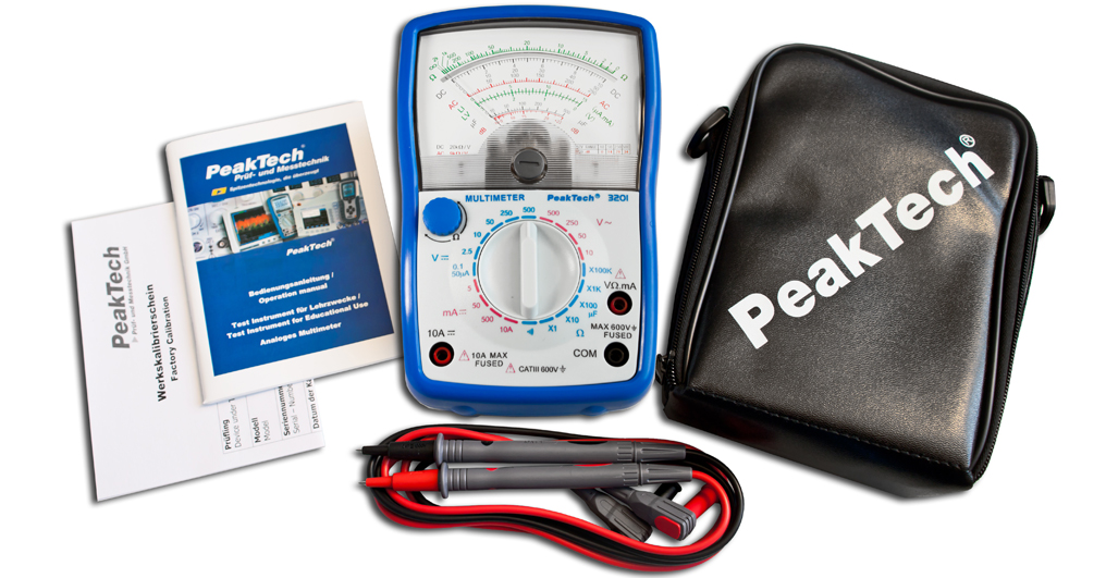 «PeakTech® P 3201» Analog multimeter, 500 V AC / DC, 10 A DC