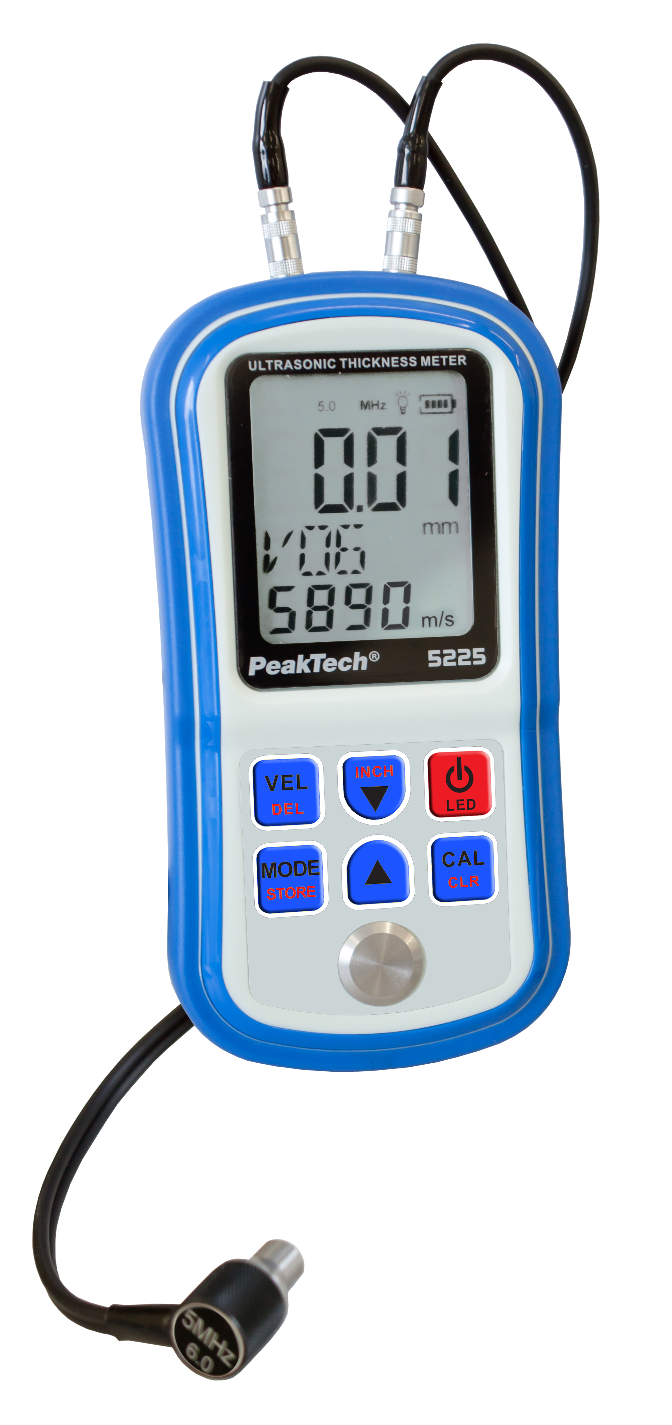 «PeakTech® P 5225» Ultrasonic Coating & Material Thickness Meter