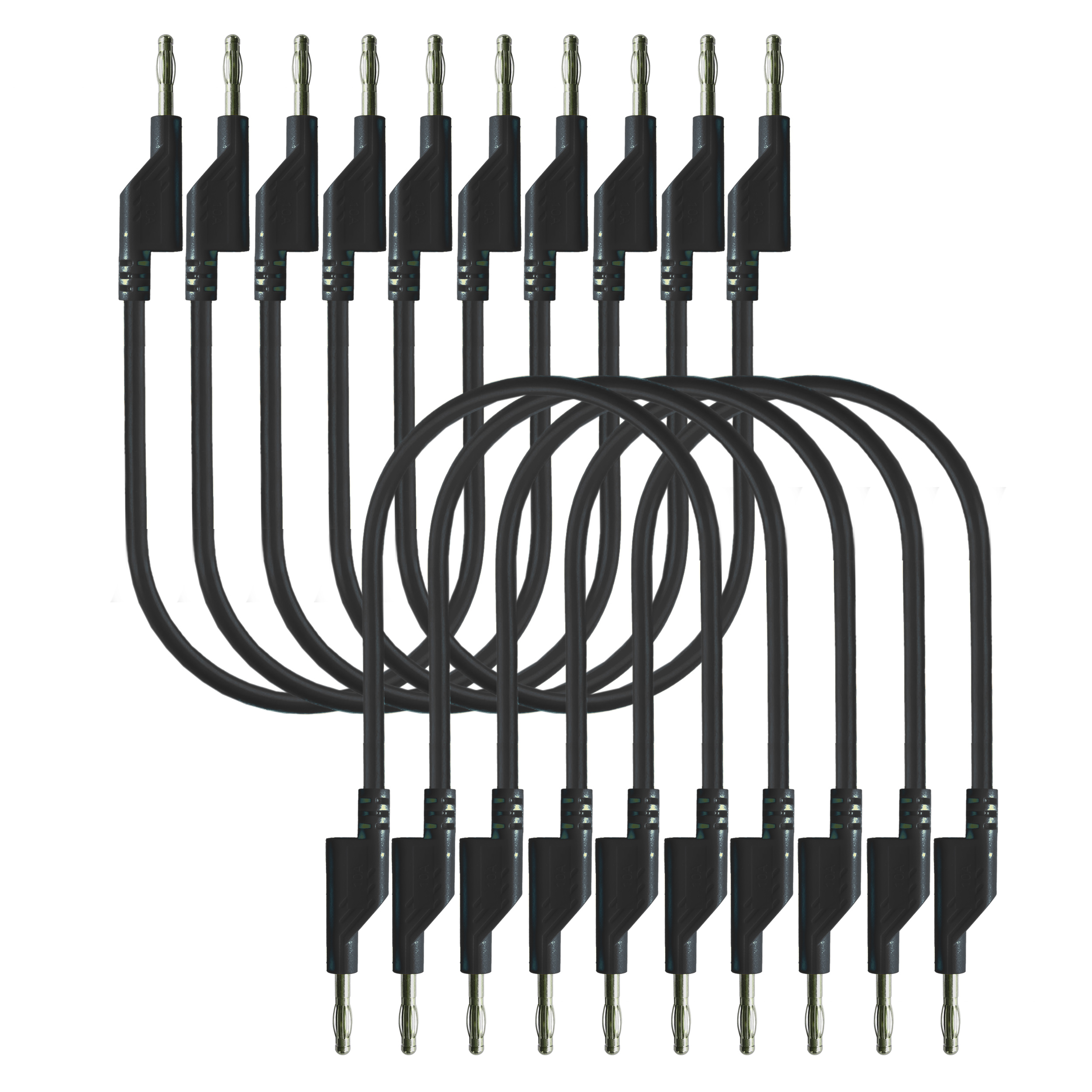 «PeakTech® P 7046 BLACK» Testkabel 25cm (Farbe: schwarz)