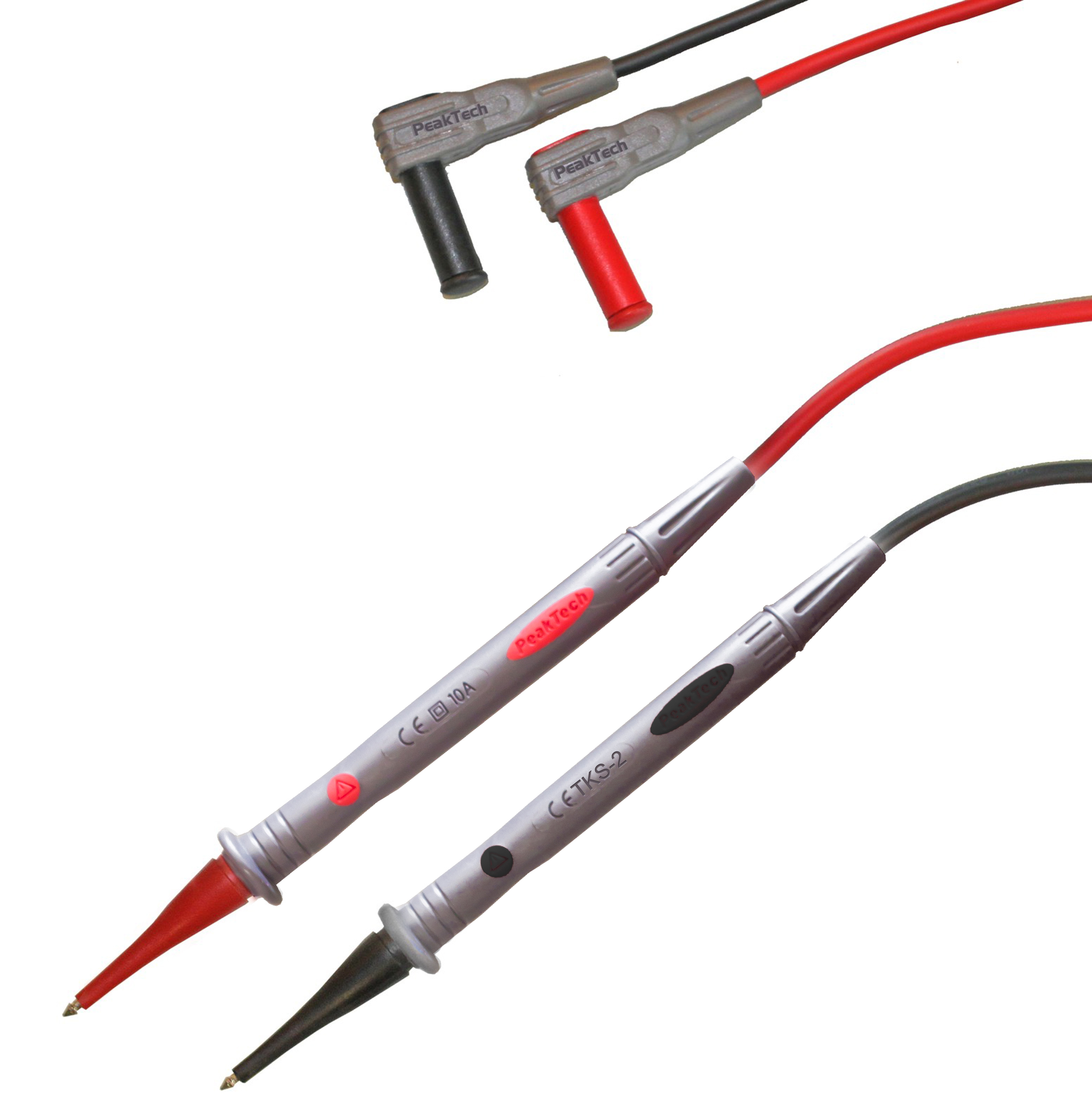 «PeakTech® TKS-2» Test Leads with 2 mm probe tip