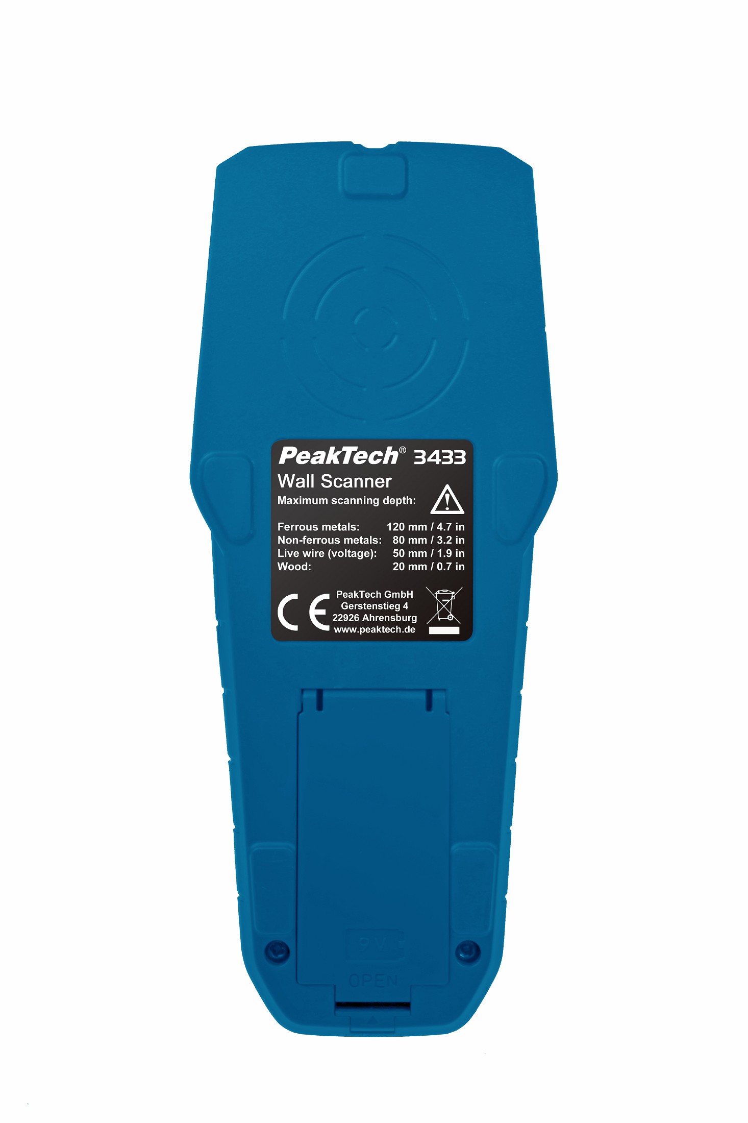 «PeakTech® P 3433» Escáner de pared digital