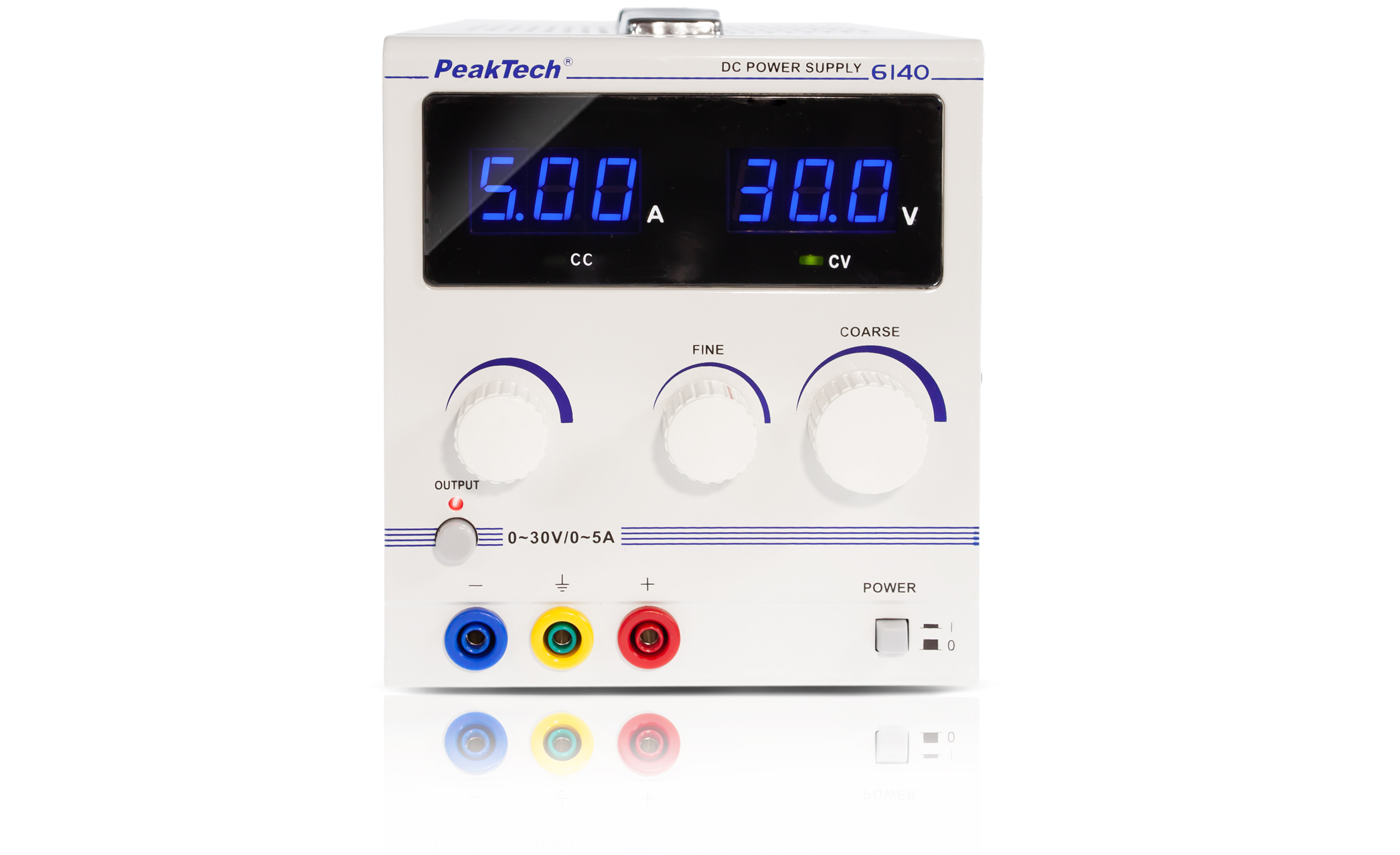 «PeakTech® P 6140» Alimentatore da laboratorio 0-30 V/ 0-5 A DC