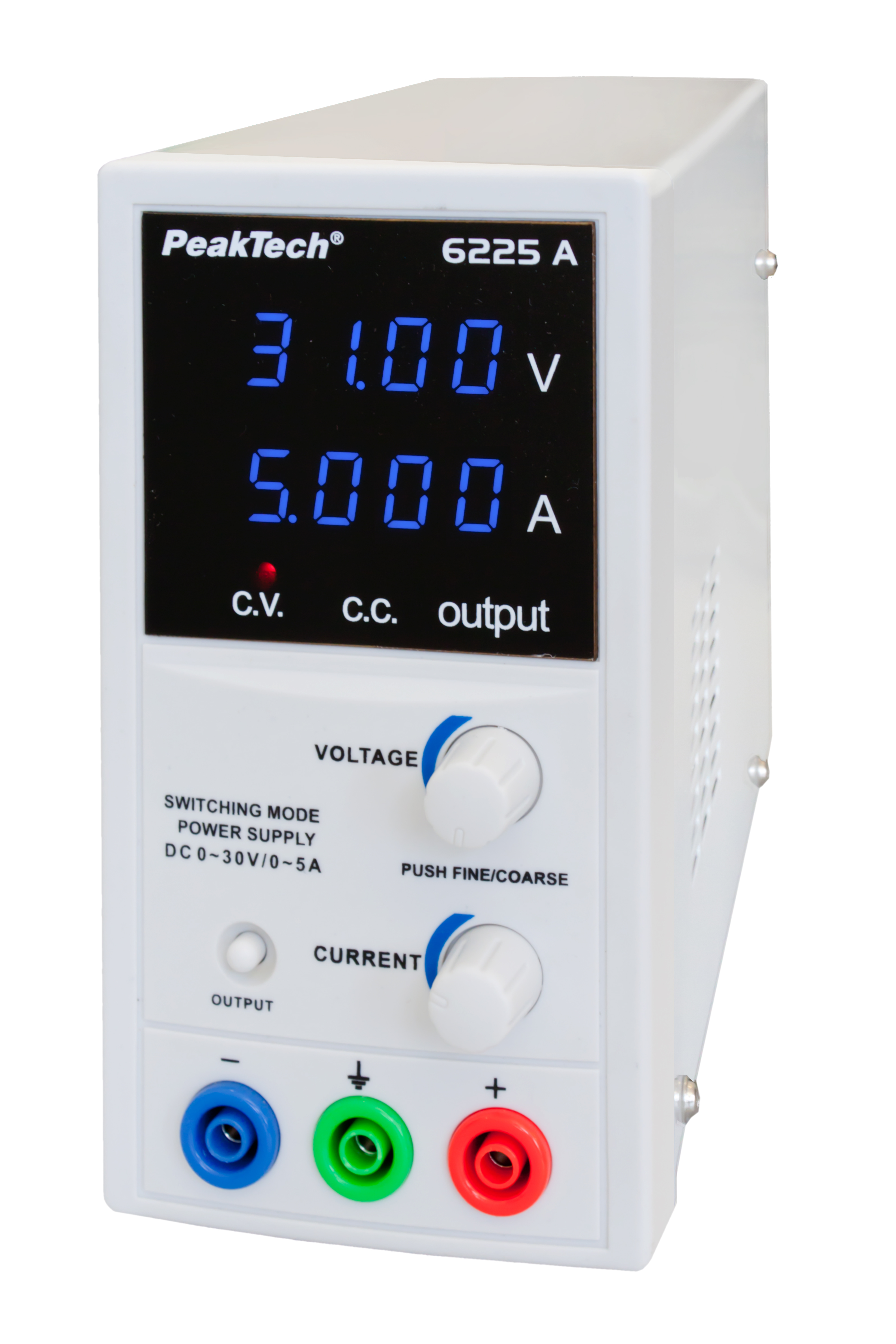 «PeakTech® P 6225 A» Cyfrowy zasilacz DC 0 - 30 V/0 - 5 A