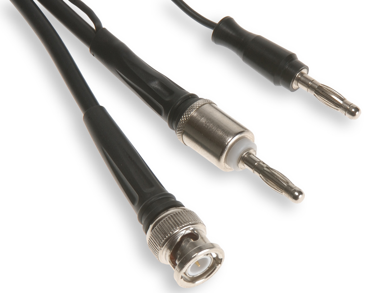 «PeakTech® MKS-1» BNC auf 4 mm Bananenstecker ~ Messkabel -100 cm Länge