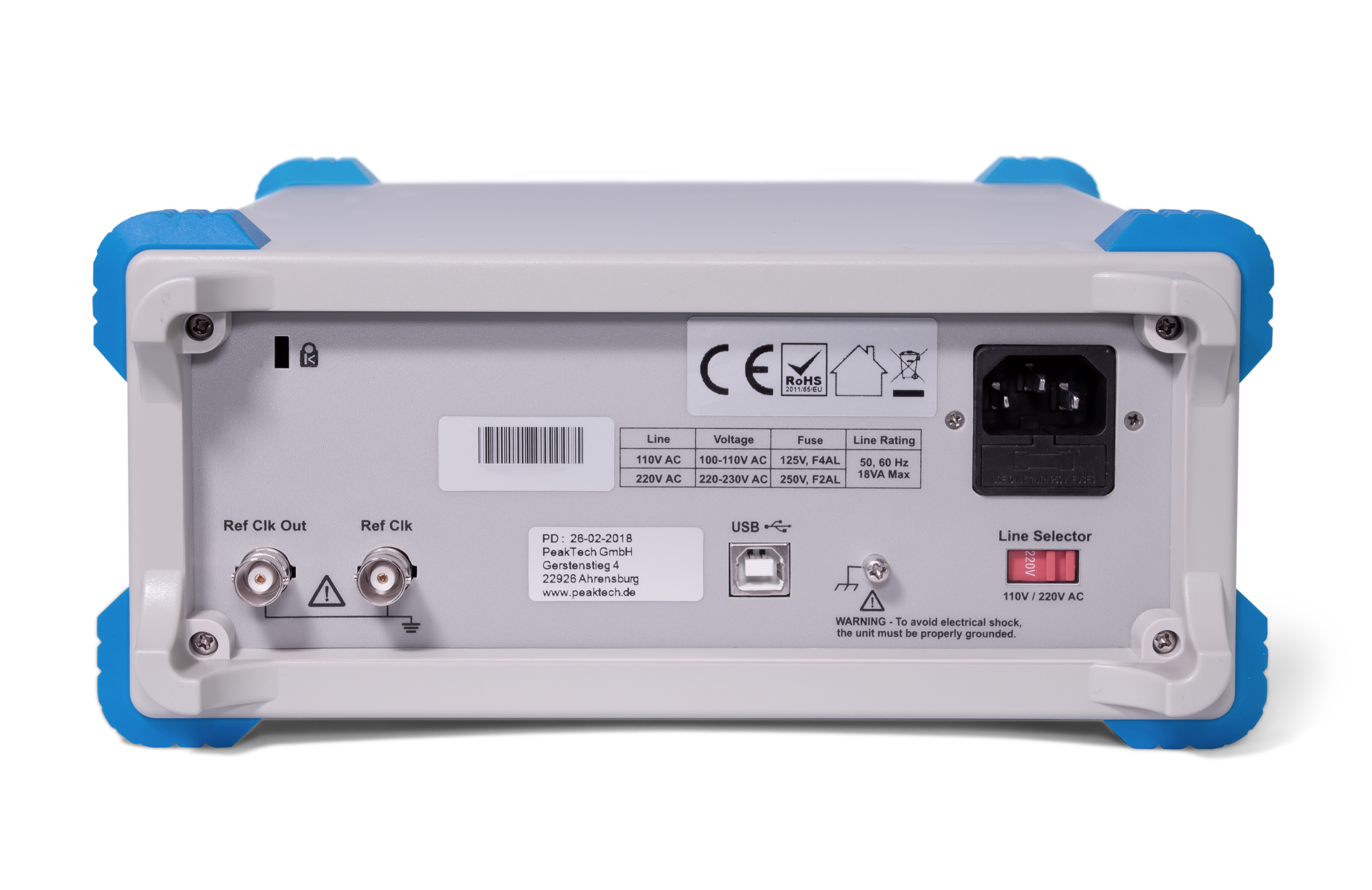 «PeakTech® P 4124» Generatore arbitrario a 2CH, 1 µHz - 10 MHz