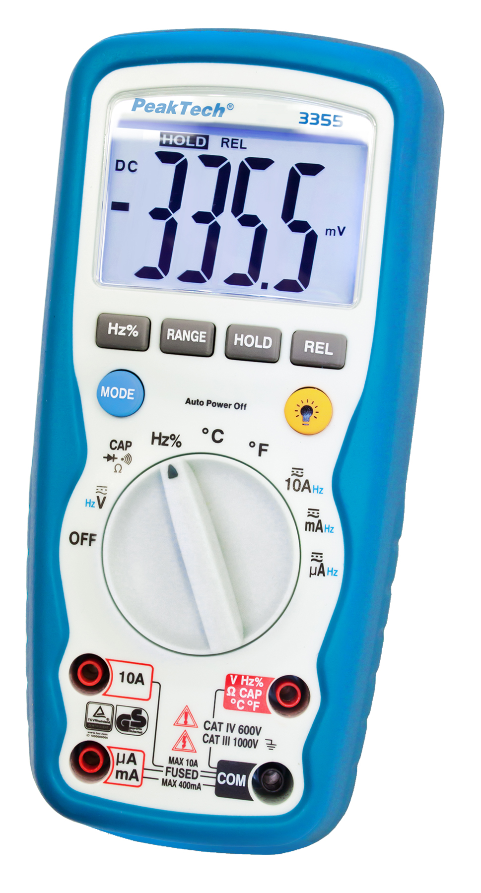 «PeakTech® P 3355» Digitalmultimeter, 4.000 Counts, IP67