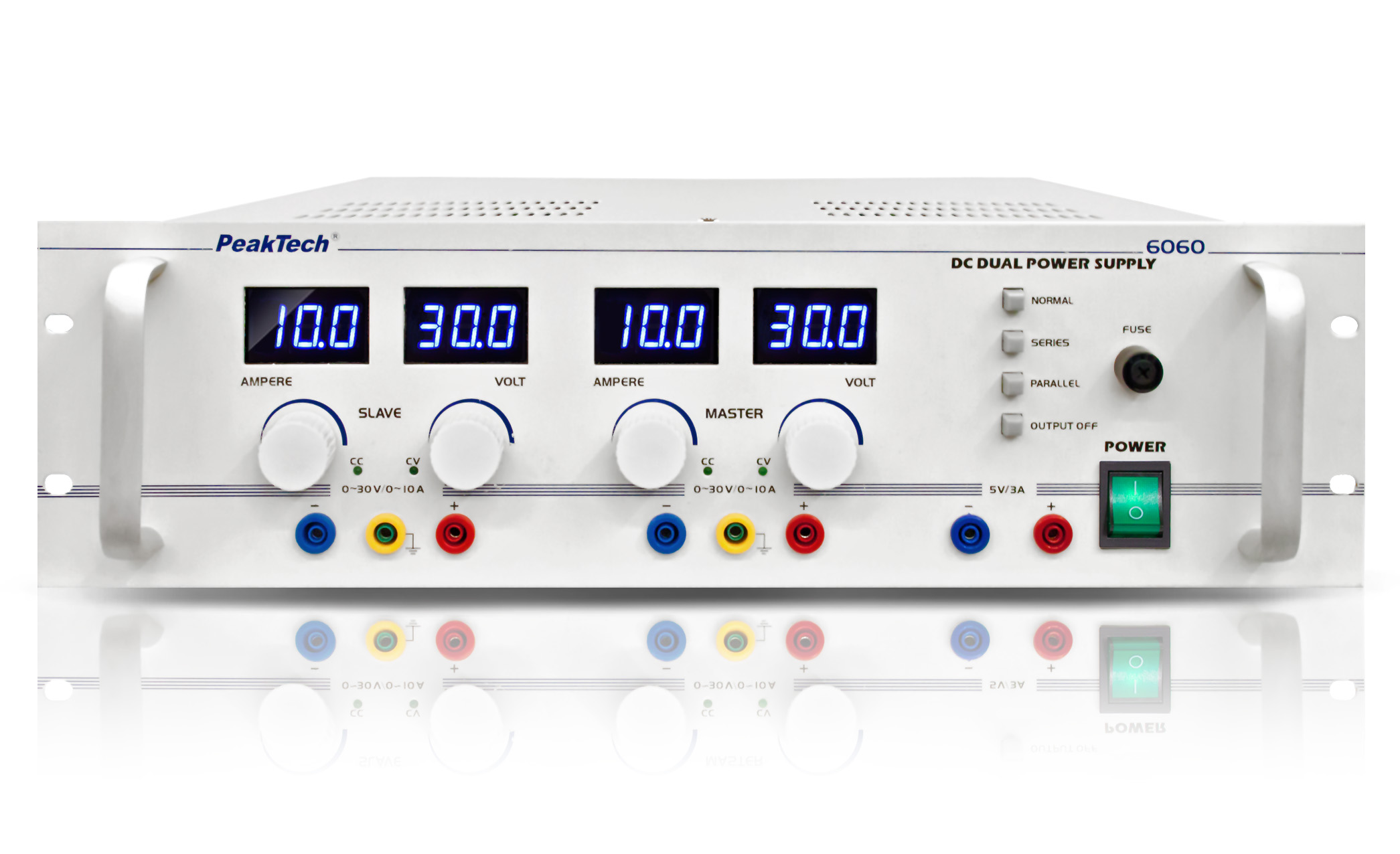 PEAKTECH 1585: Alimentation de laboratoire, 60 V, 15 + 5 A, commande à  distance chez reichelt elektronik