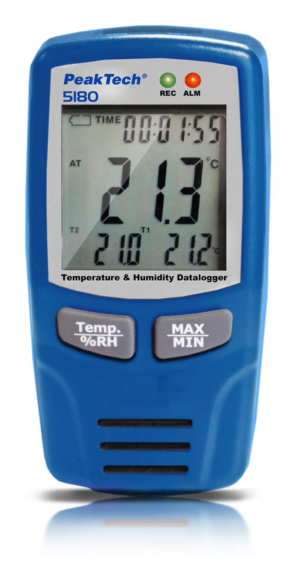 «PeakTech® P 5180» Datalogger USB Tipo K Temperatura del Aire/Humedad