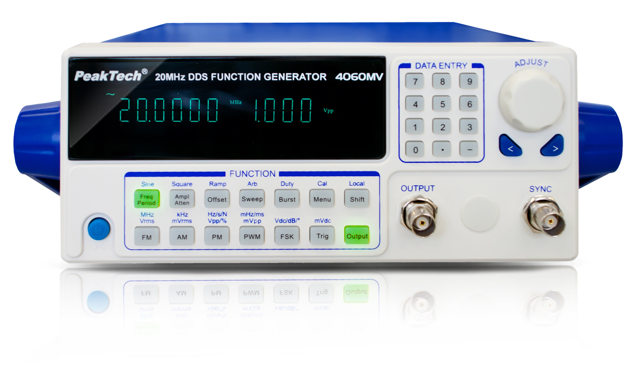 «PeakTech® P 4060 MV» DDS Funktionsgenerator 10 µHz - 20 MHz