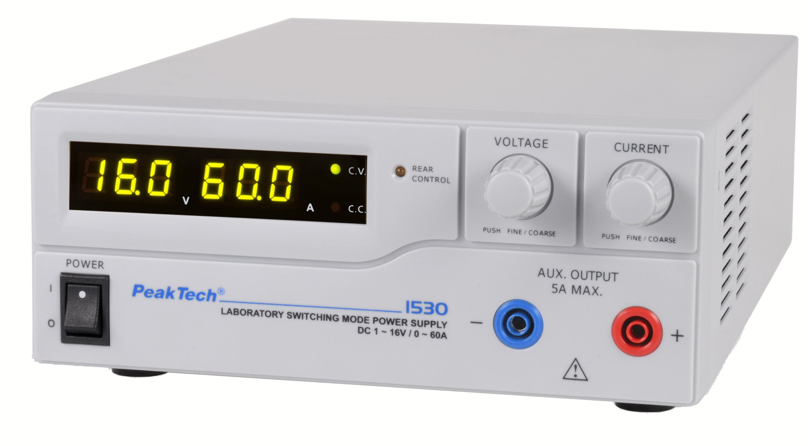 «PeakTech® P 1530» Laboratory power supply DC 1 - 16 V / 0 - 60 A