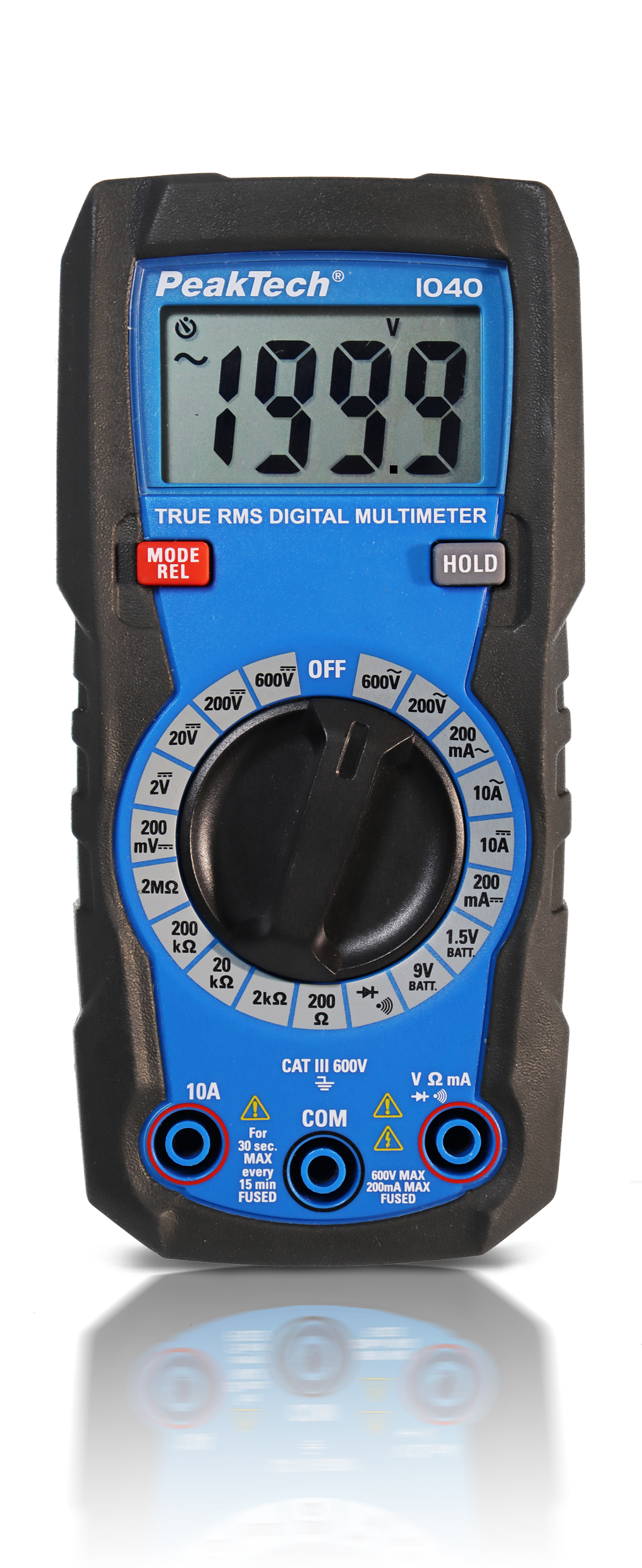 «PeakTech® P 1040» TrueRMS Digital Multimeter 2000 Counts, Man. Range