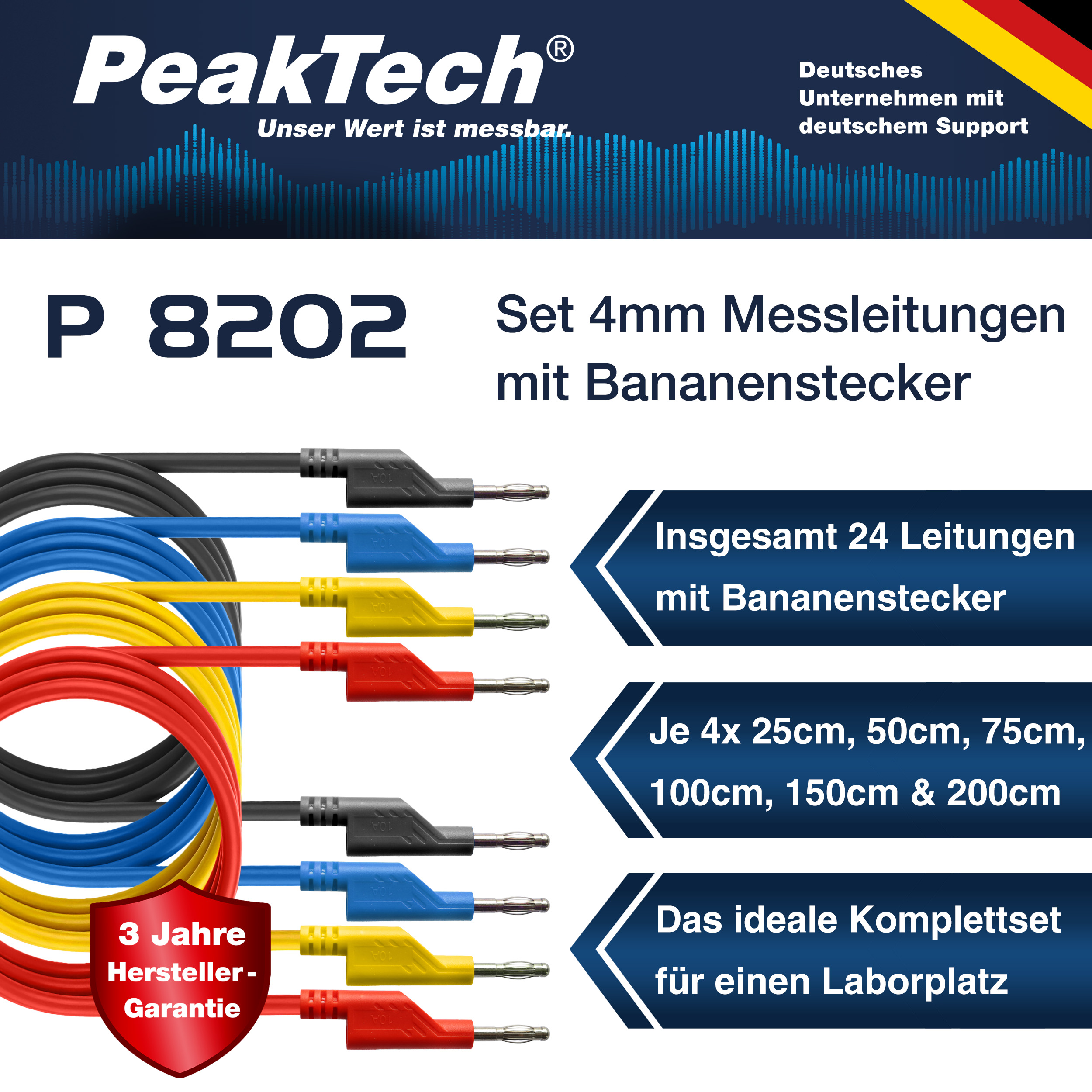 «PeakTech® P 8202» Kit d'accessoires de mesure