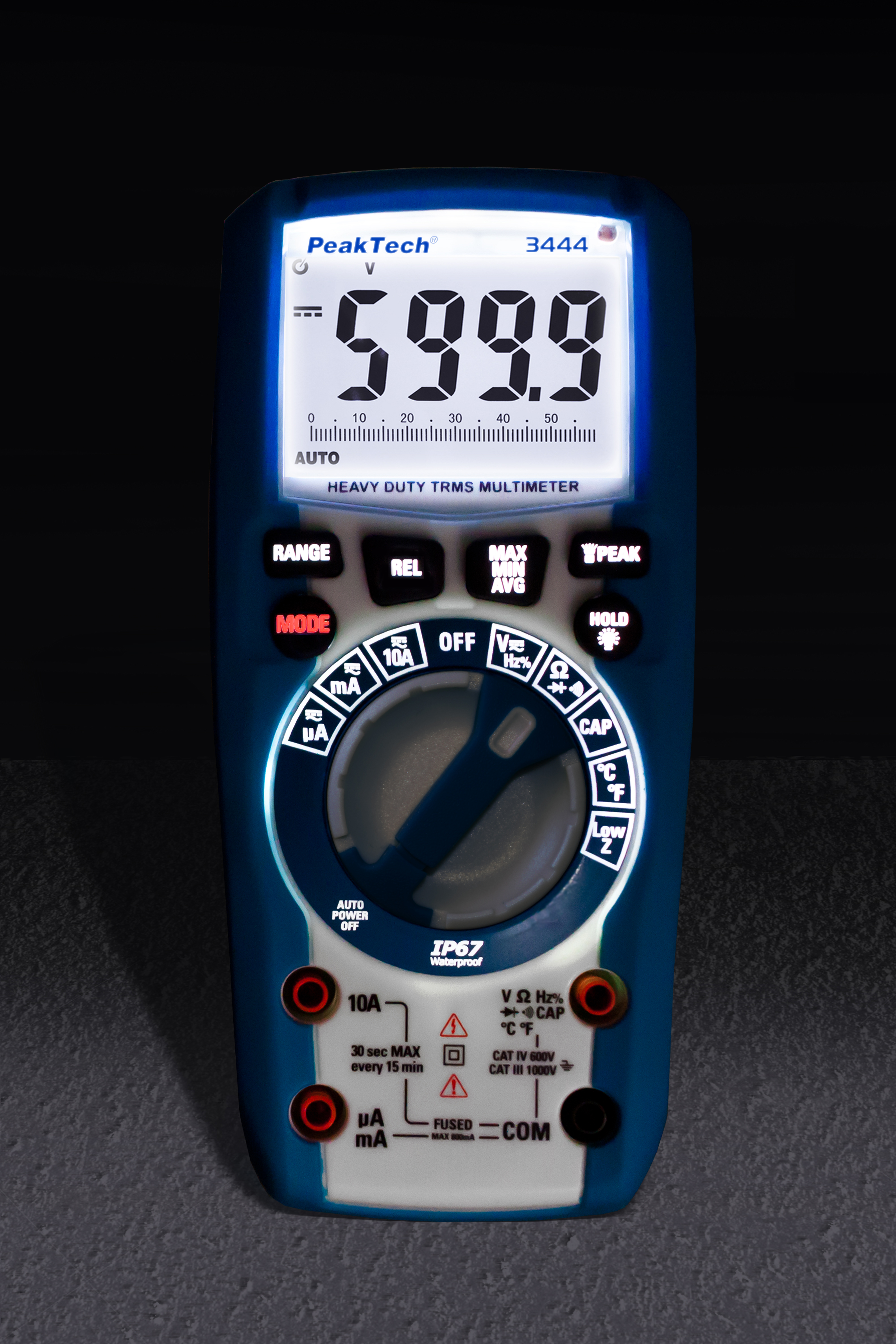 «PeakTech® P 3444» Multimètre numérique TrueRMS