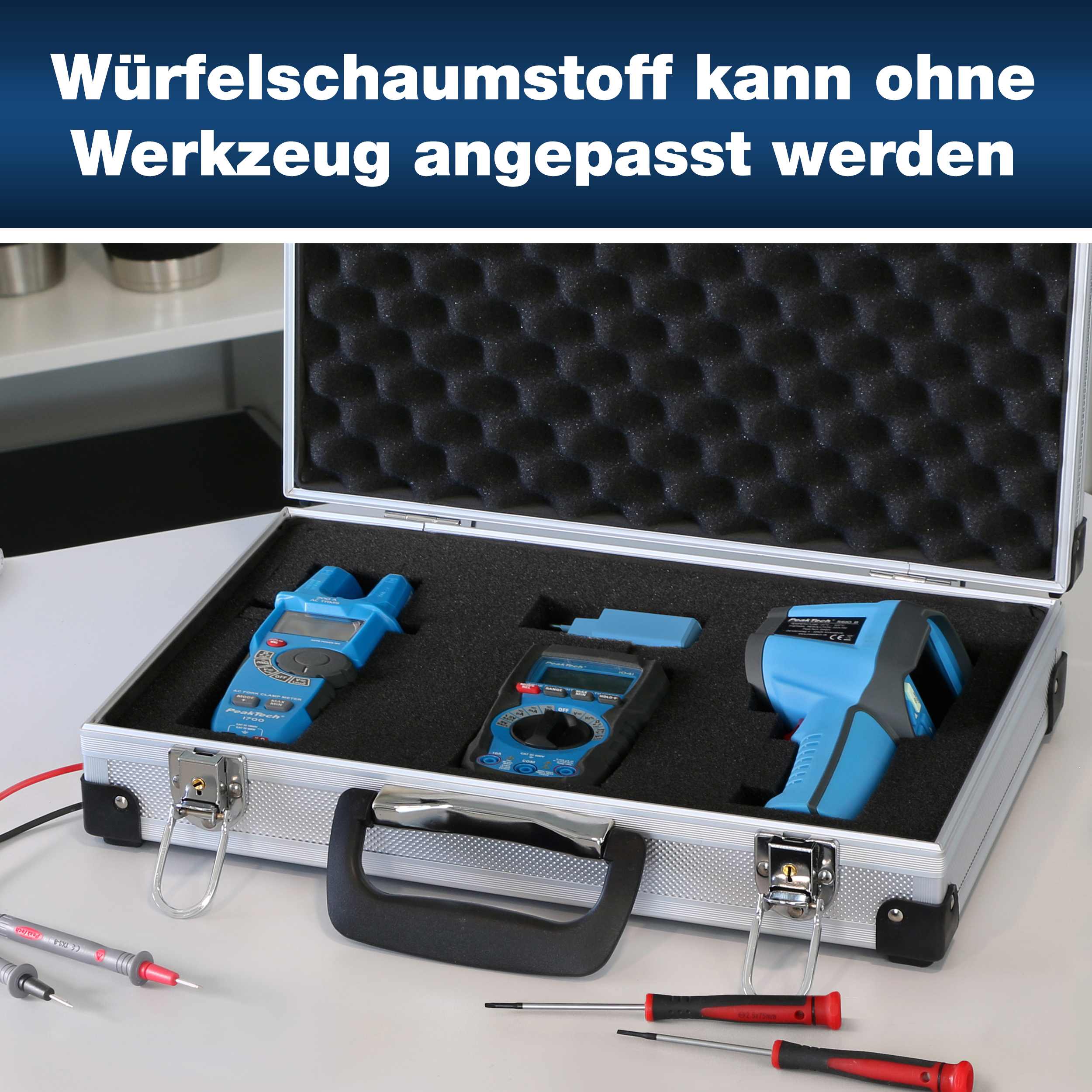 «PeakTech® P 7260» Estuche de Transporte para Instrumentos de Medida