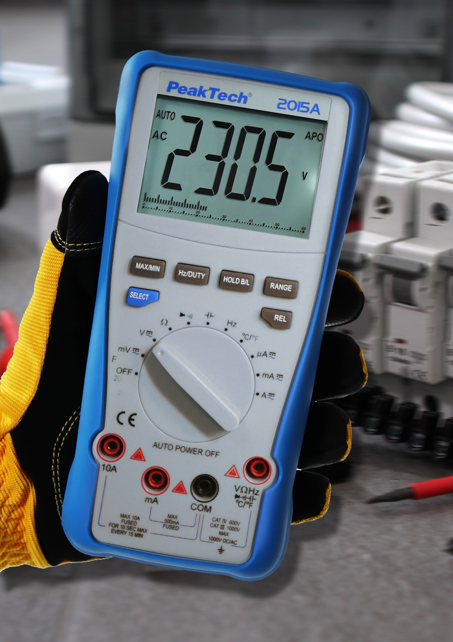 «PeakTech® P 2015 A» True RMS 1000 V Digitalmultimeter 4000 Counts