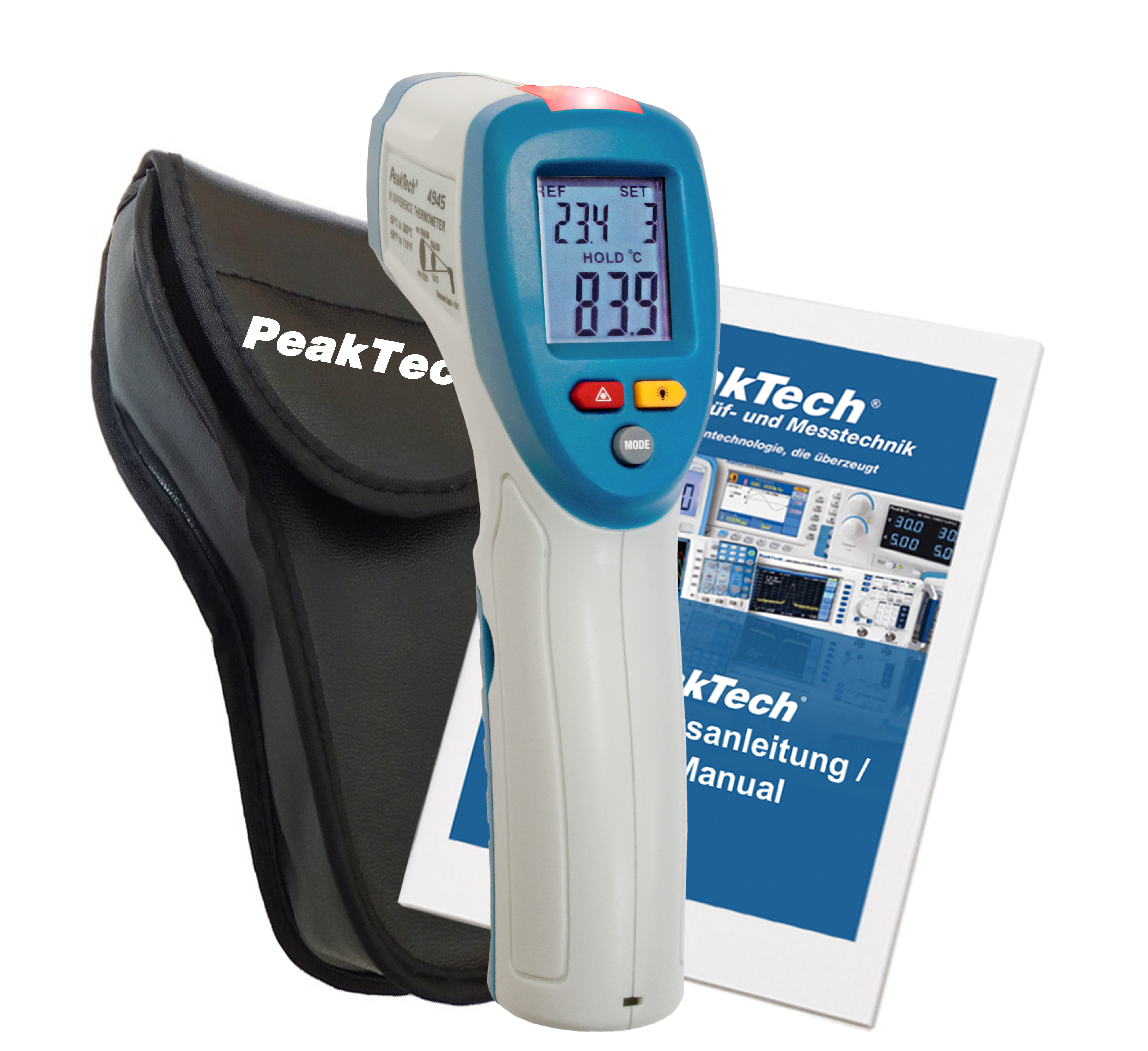 «PeakTech® P 4945» IR-Differenz-Thermometer mit Farb-LED Indikator