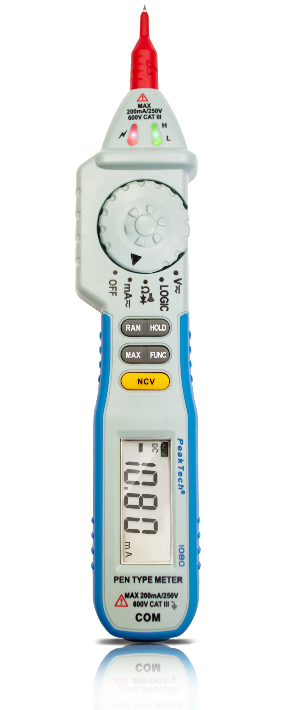 «PeakTech® P 1080» 600V AC / DC pen- type multimeter ~ 2000 digit LCD