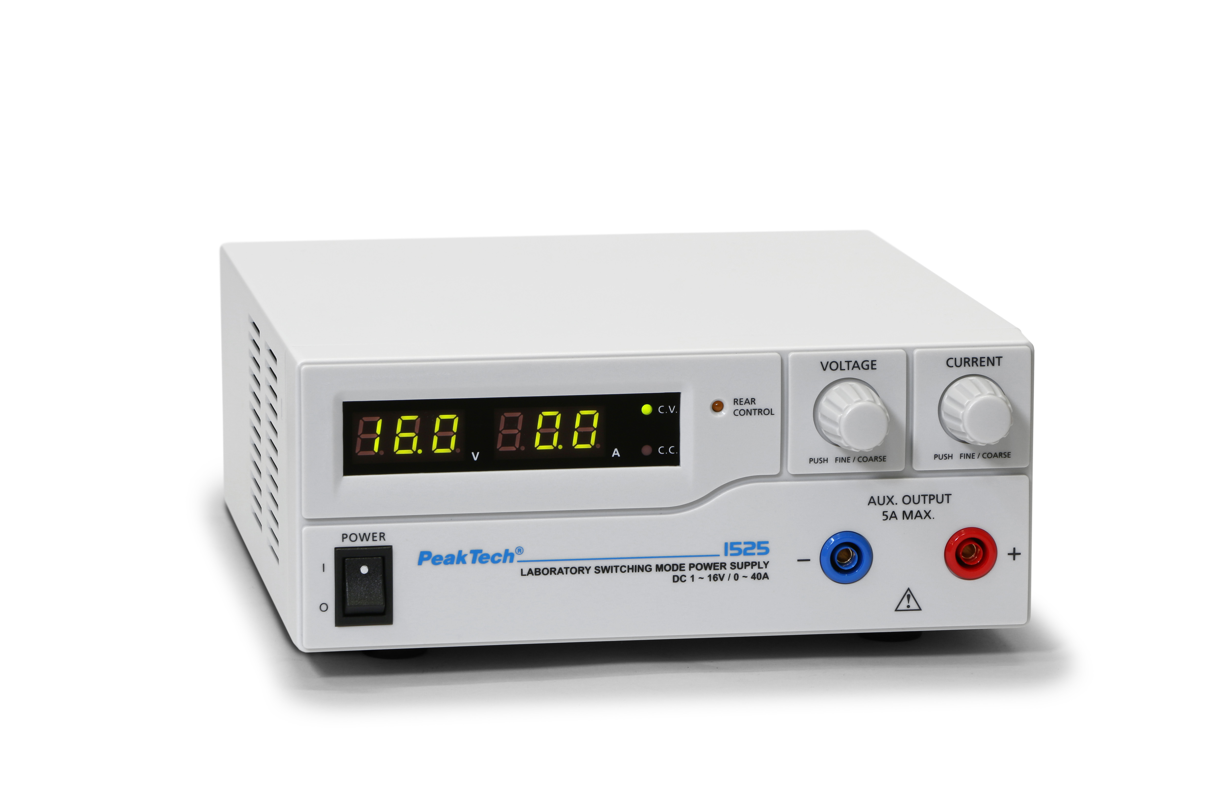 «PeakTech® P 1525» Laboratory power supply DC 1 - 16 V / 0 - 40 A