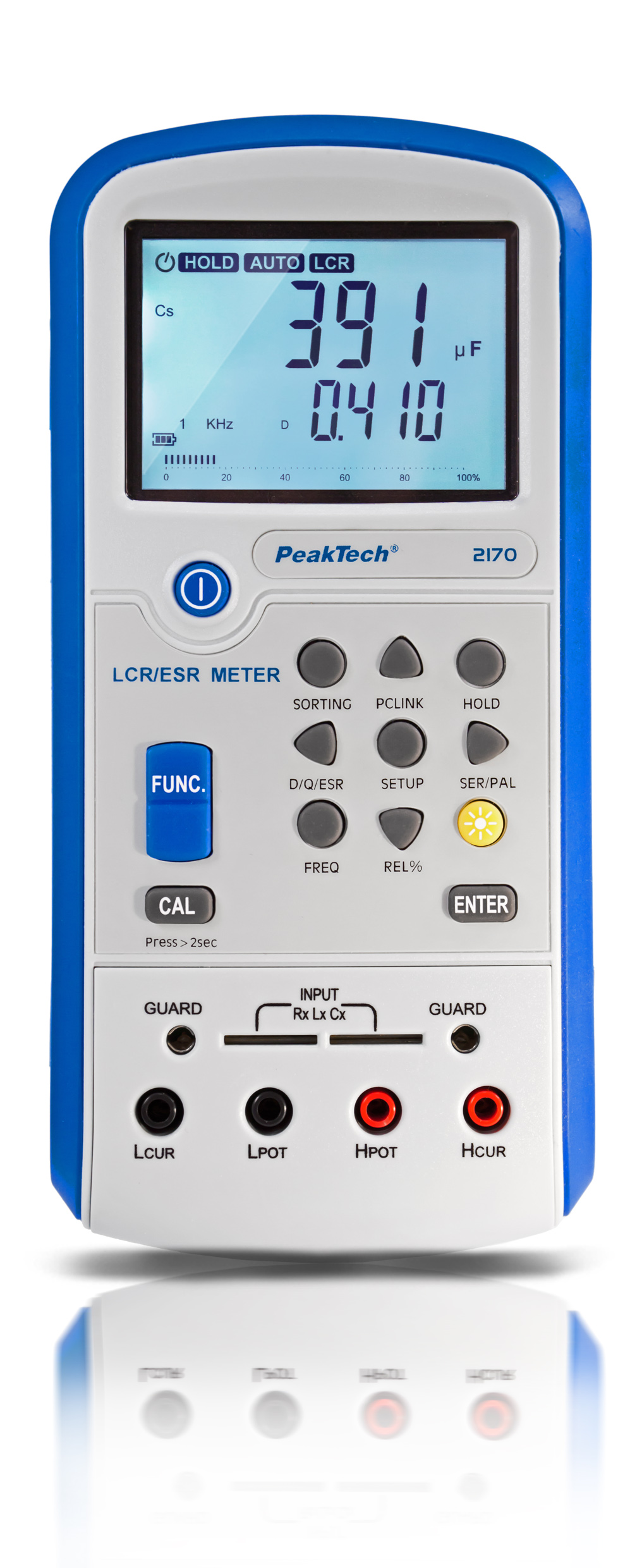 «PeakTech® P 2170» LCR-/ESR-Meter, 100 Hz - 100 kHz, with USB