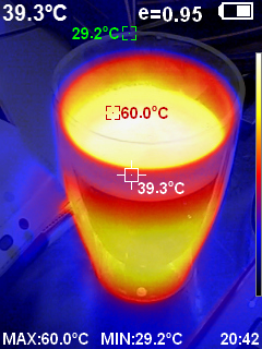 «PeakTech® P 5610 B» Caméra thermique 220 x 160 px. -20°C ... +400°C