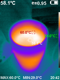 «PeakTech® P 5610 B» Caméra thermique 220 x 160 px. -20°C ... +400°C