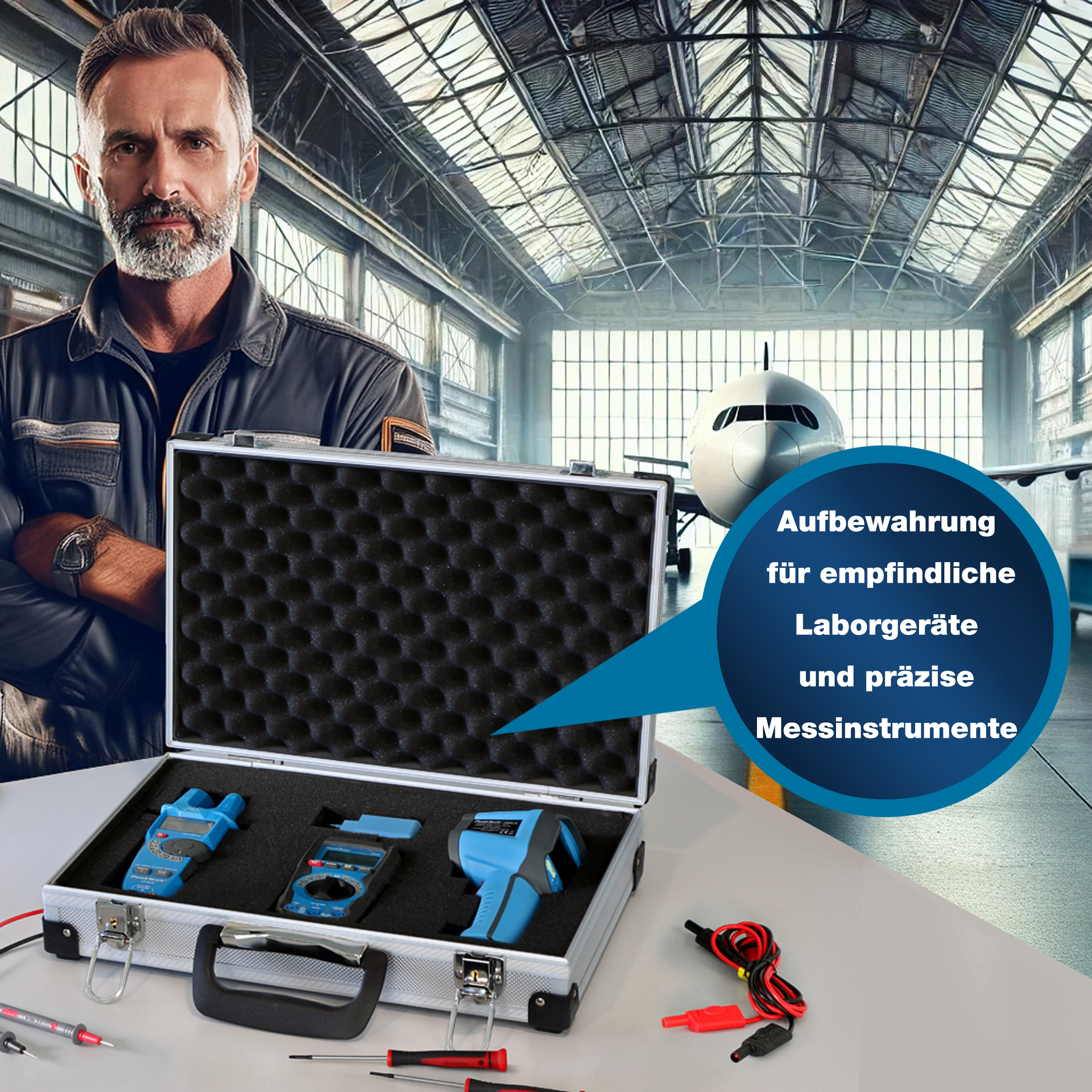 «PeakTech® P 7260» Estuche de Transporte para Instrumentos de Medida