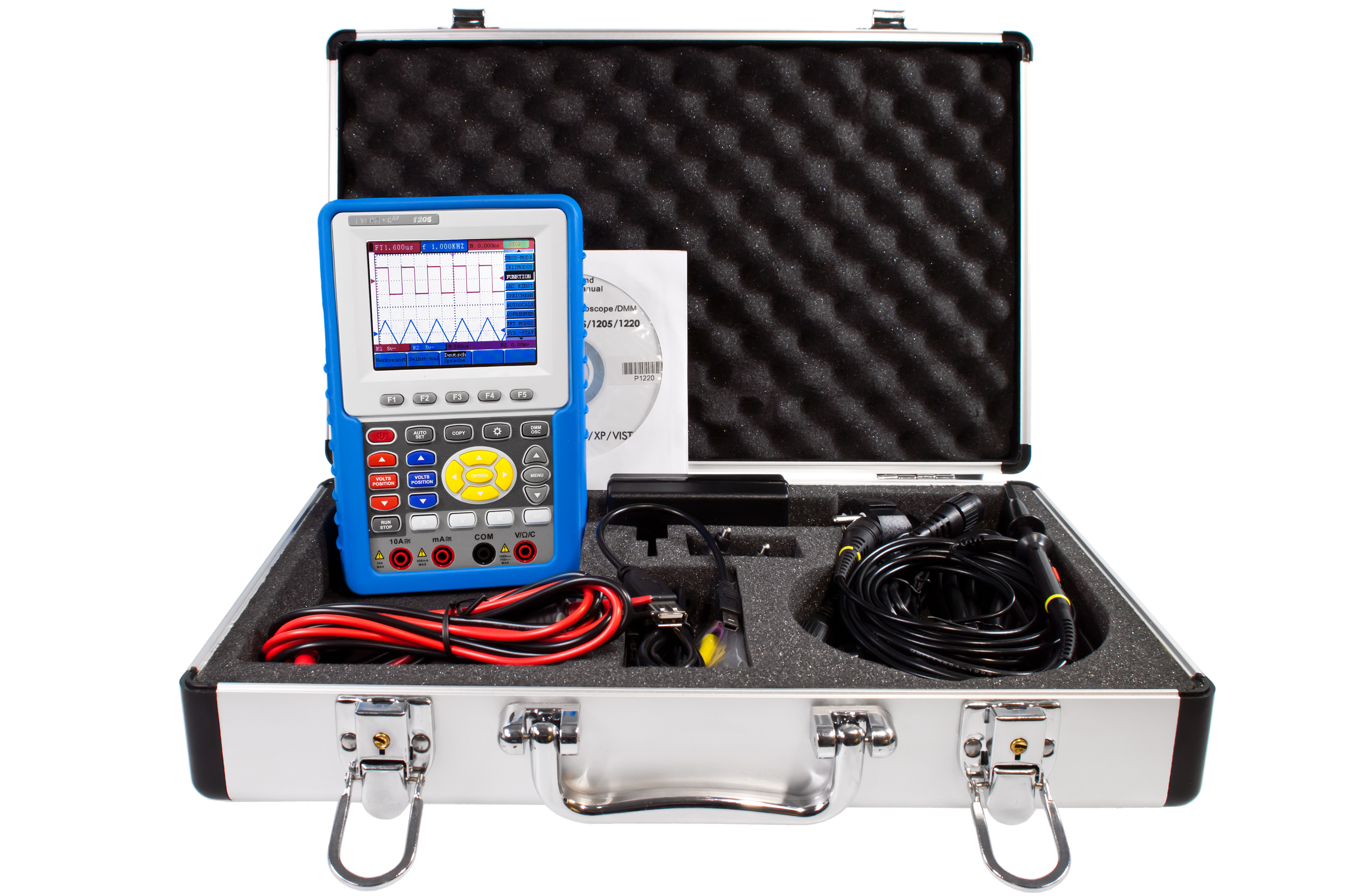 «PeakTech® P 1205» 20 MHz / 2 CH, 100 MS / s handheld oscilloscope