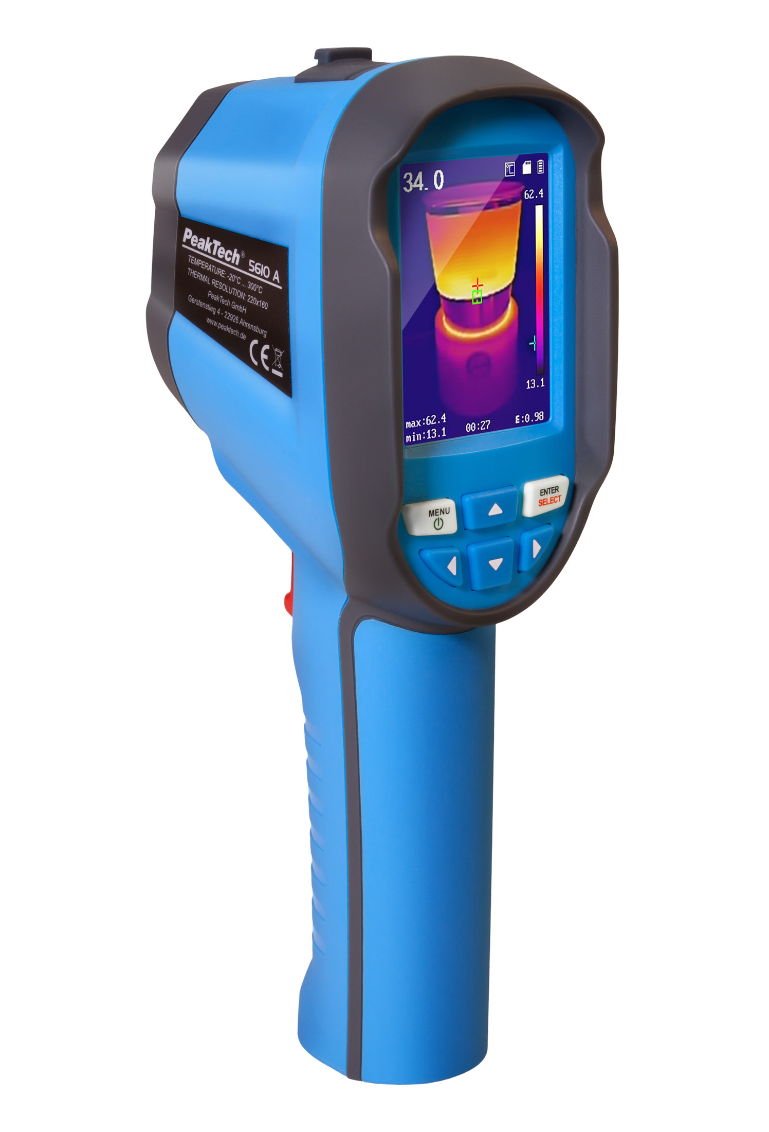 «PeakTech® P 5610 A» Thermal Imaging Camera with photo recording, USB «PeakTech® P 5610 A» Thermal Imaging Camera with photo recording, USB