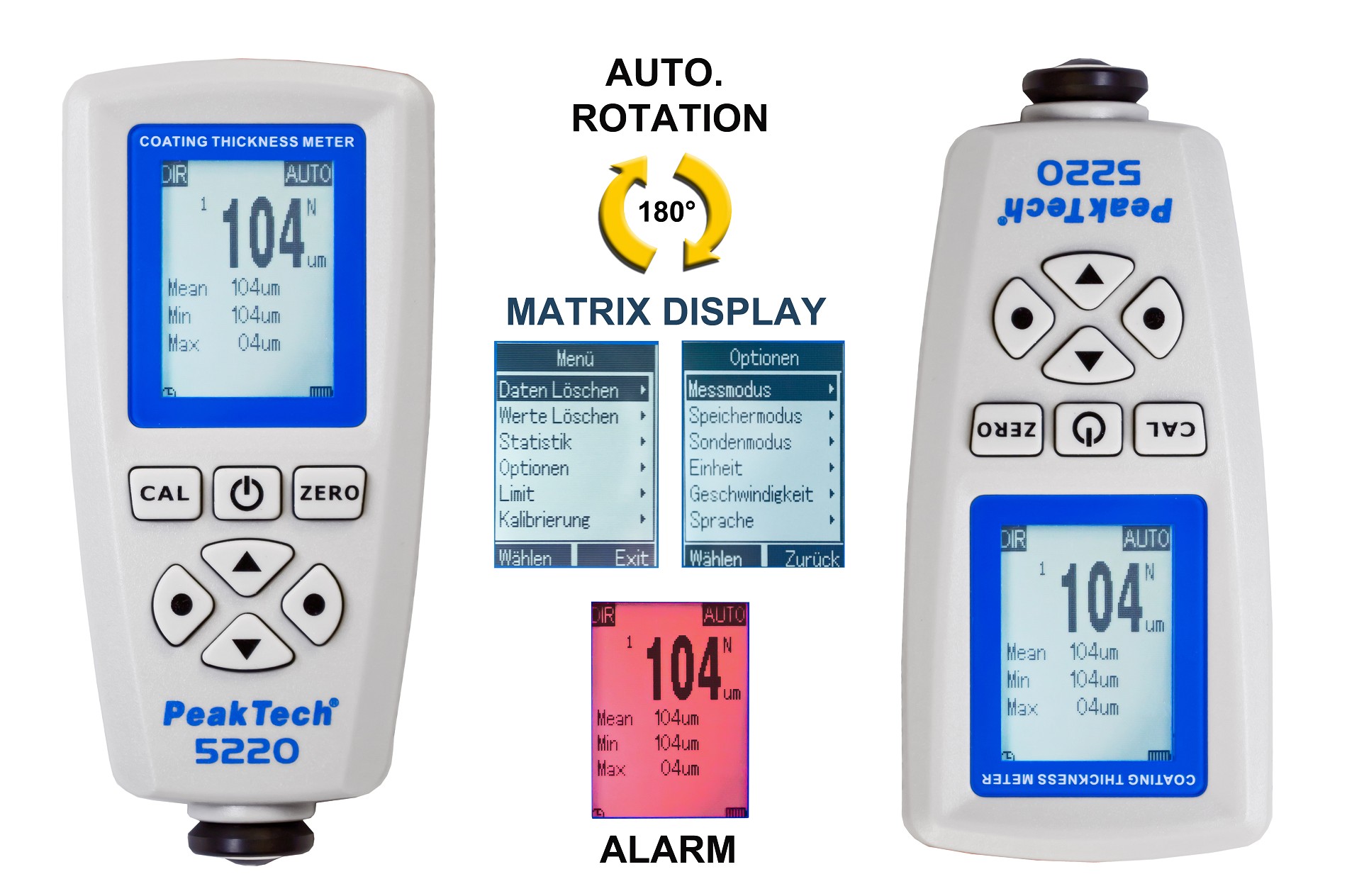 «PeakTech® P 5220» Coating and Material Thickness Meter