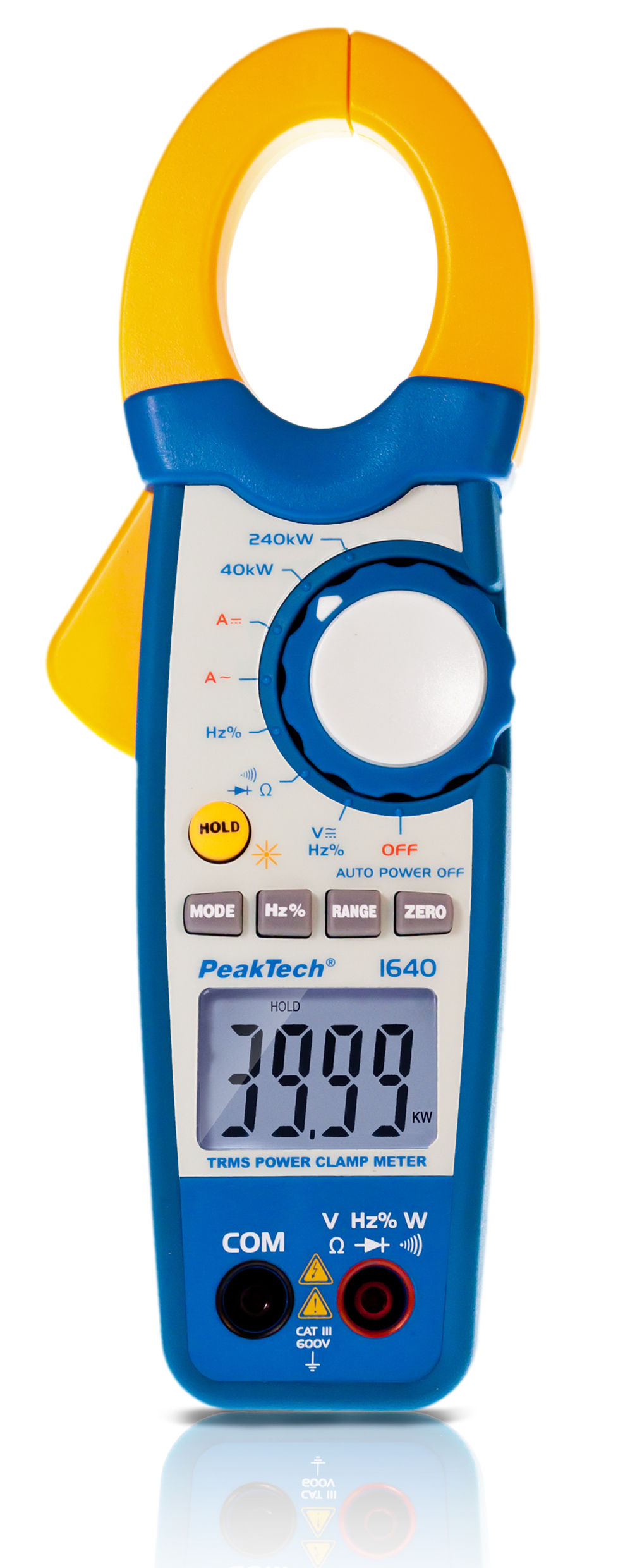 «PeakTech® P 1640» Medidor de Pinza TRMS, 1000A AC/DC