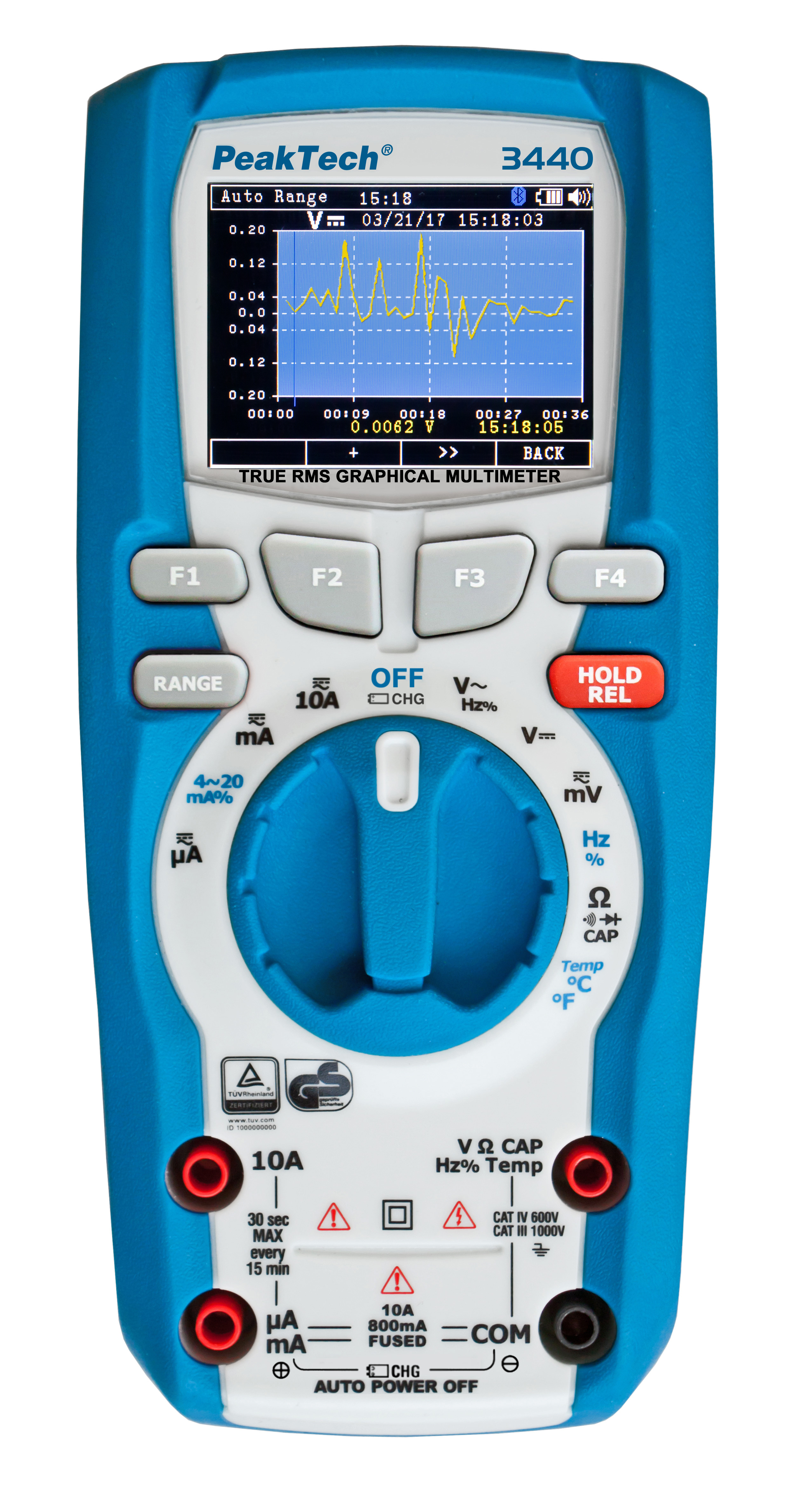 «PeakTech® P 3440» True RMS grafisches Multimeter 50.000 Counts