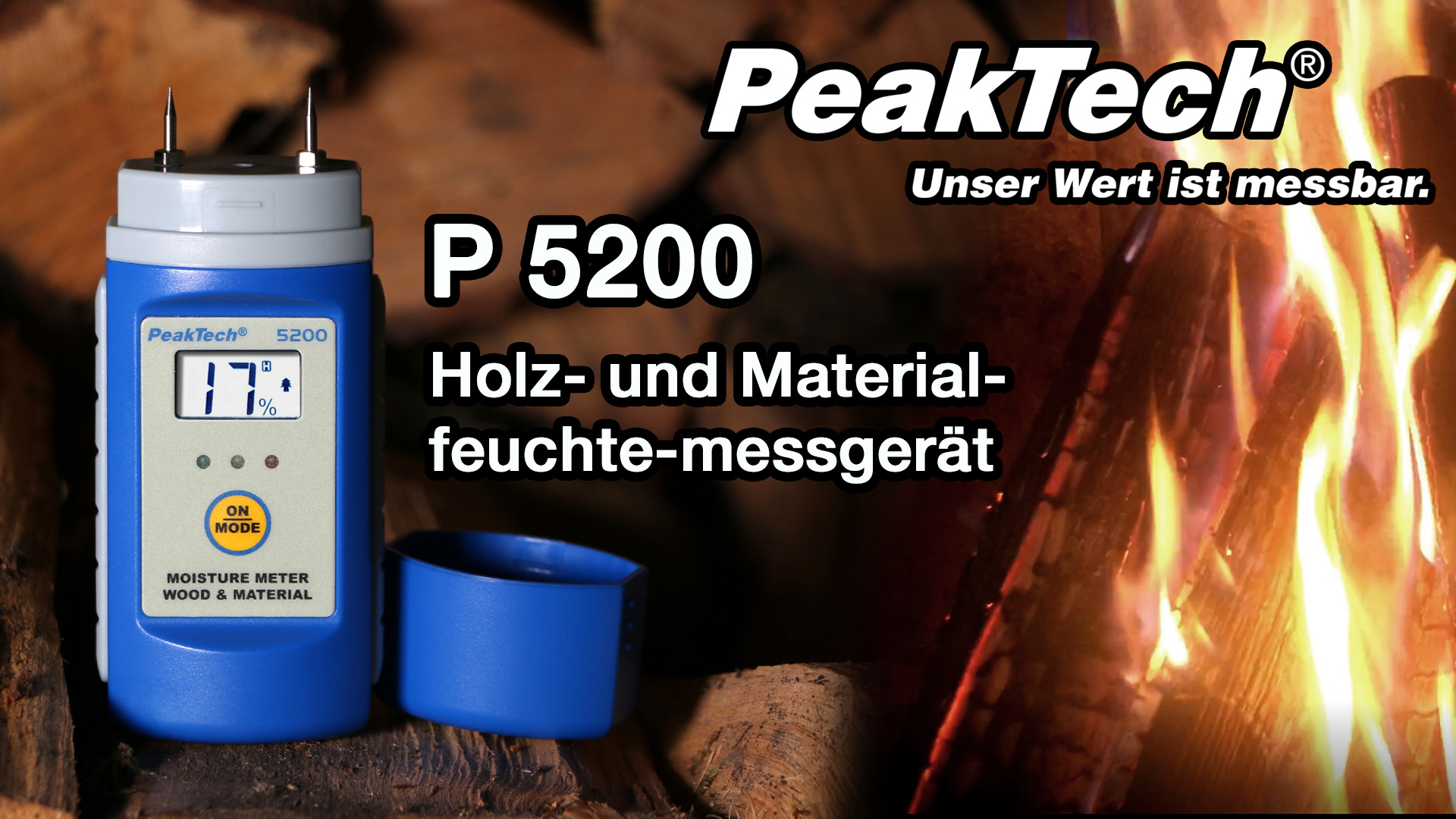 «PeakTech® P 5200» Holz- und Materialfeuchtemessgerät