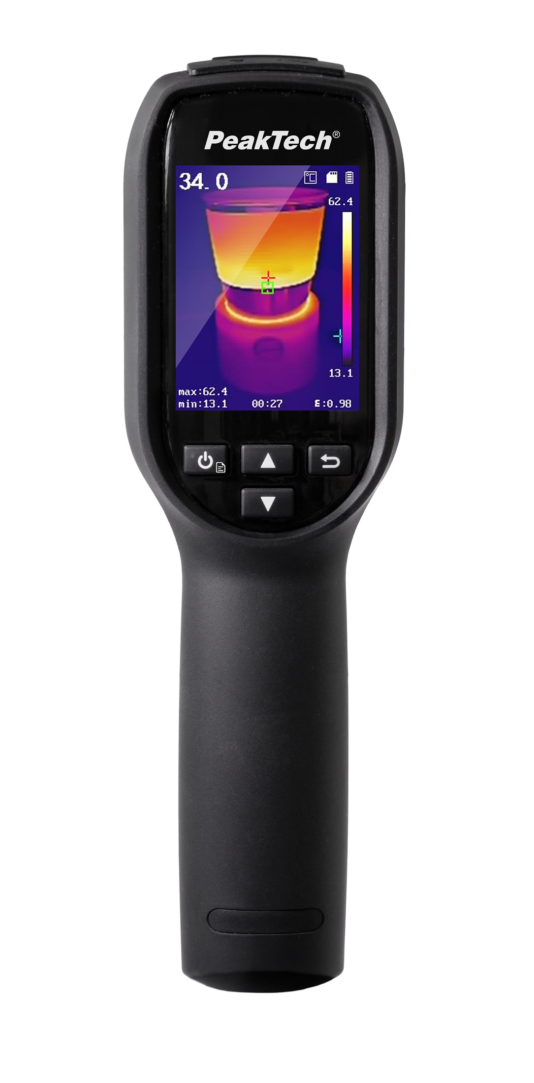 «PeakTech® P 5615» Thermal imaging camera 160x120 px. -20°C ... 550°C