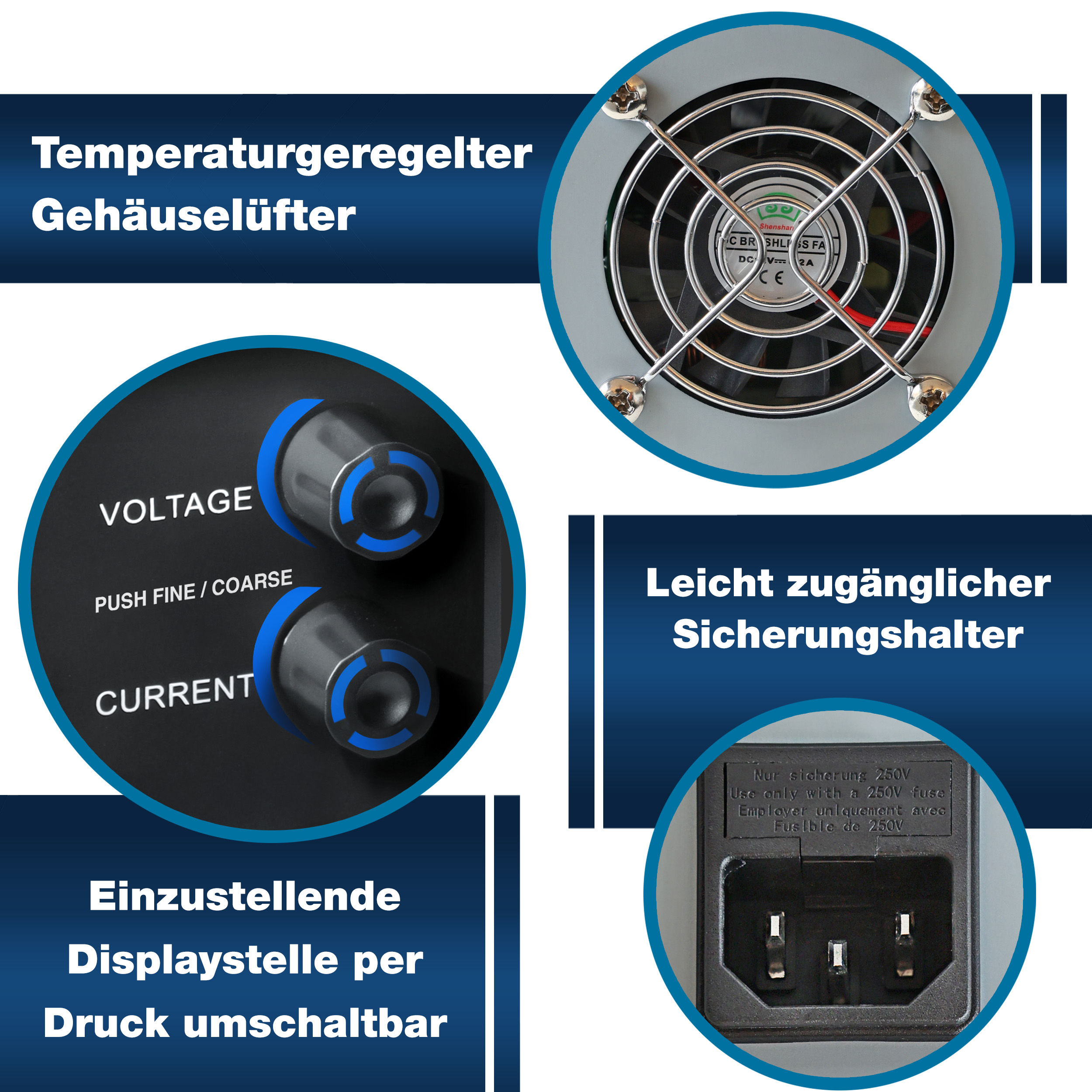 «PeakTech® P 6223» Alimentation à découpage CC 0 - 30 V / 0 - 10 A