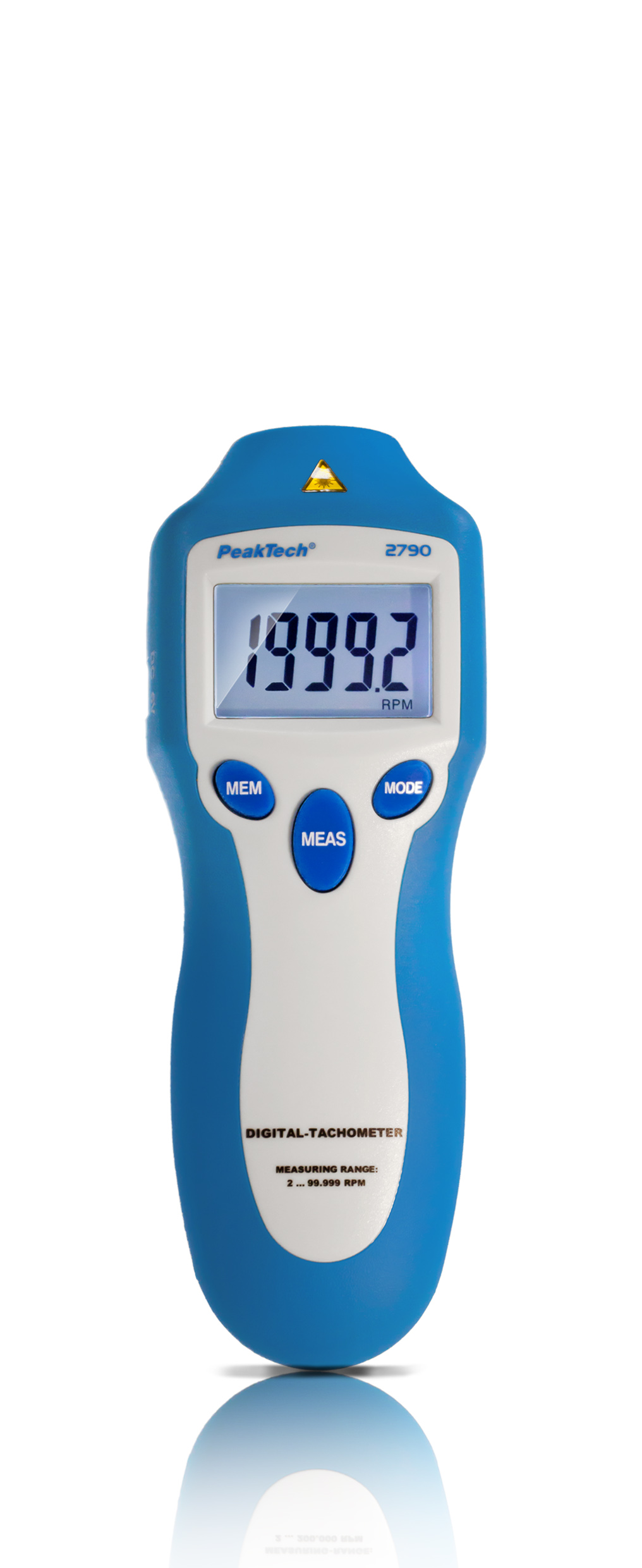 «PeakTech® P 2790» Tachometer, 5-digit 1 ... 99,999 rpm
