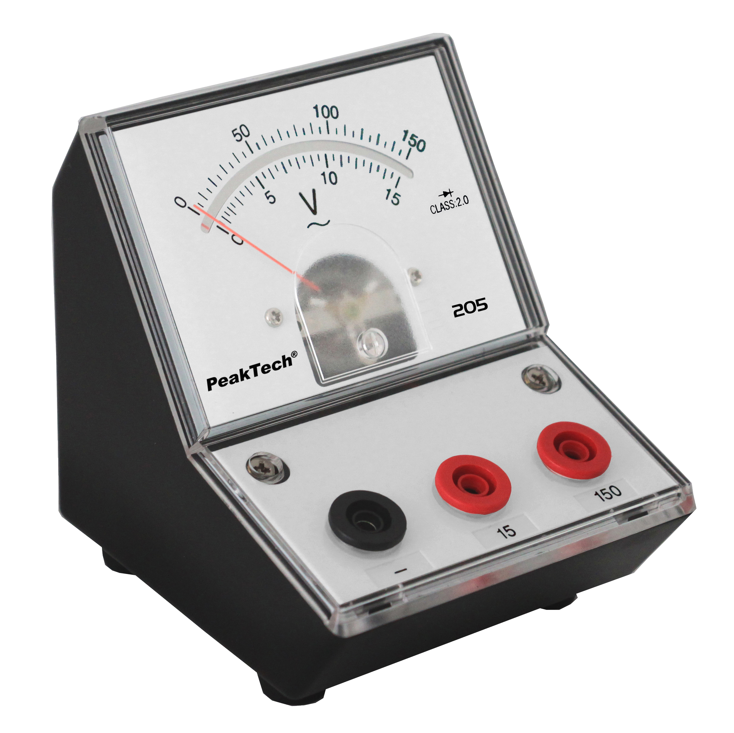 «PeakTech® P 205-11» Analog voltmeter - 0 ... 15V/150V AC