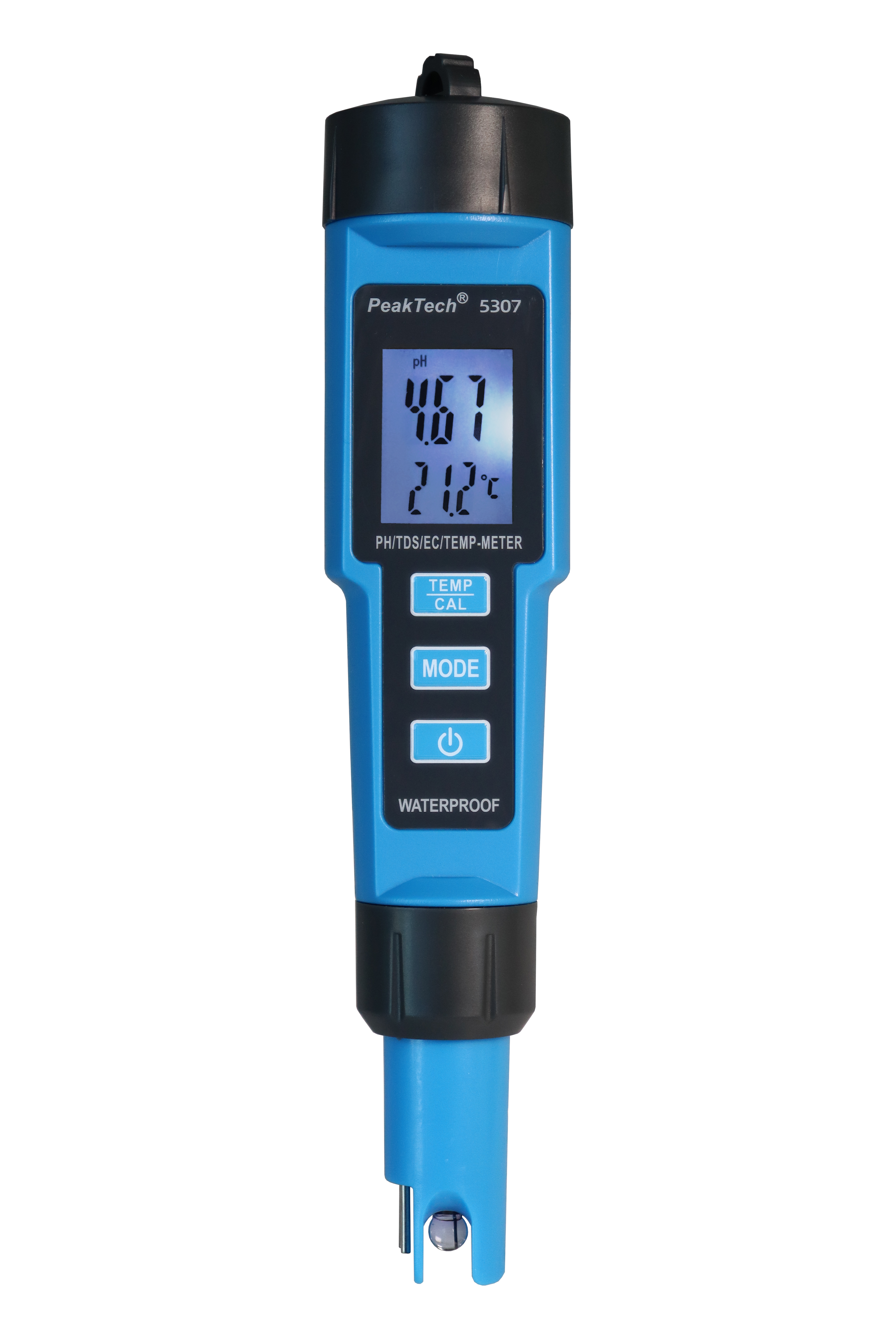 «PeakTech® P 5307» 4 in 1 PH-Meter for PH/EC/TDS/TEMP