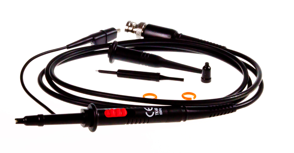 «PeakTech® P TK-60» Oscilloscope probe, 60 MHz, 10:1/1:1