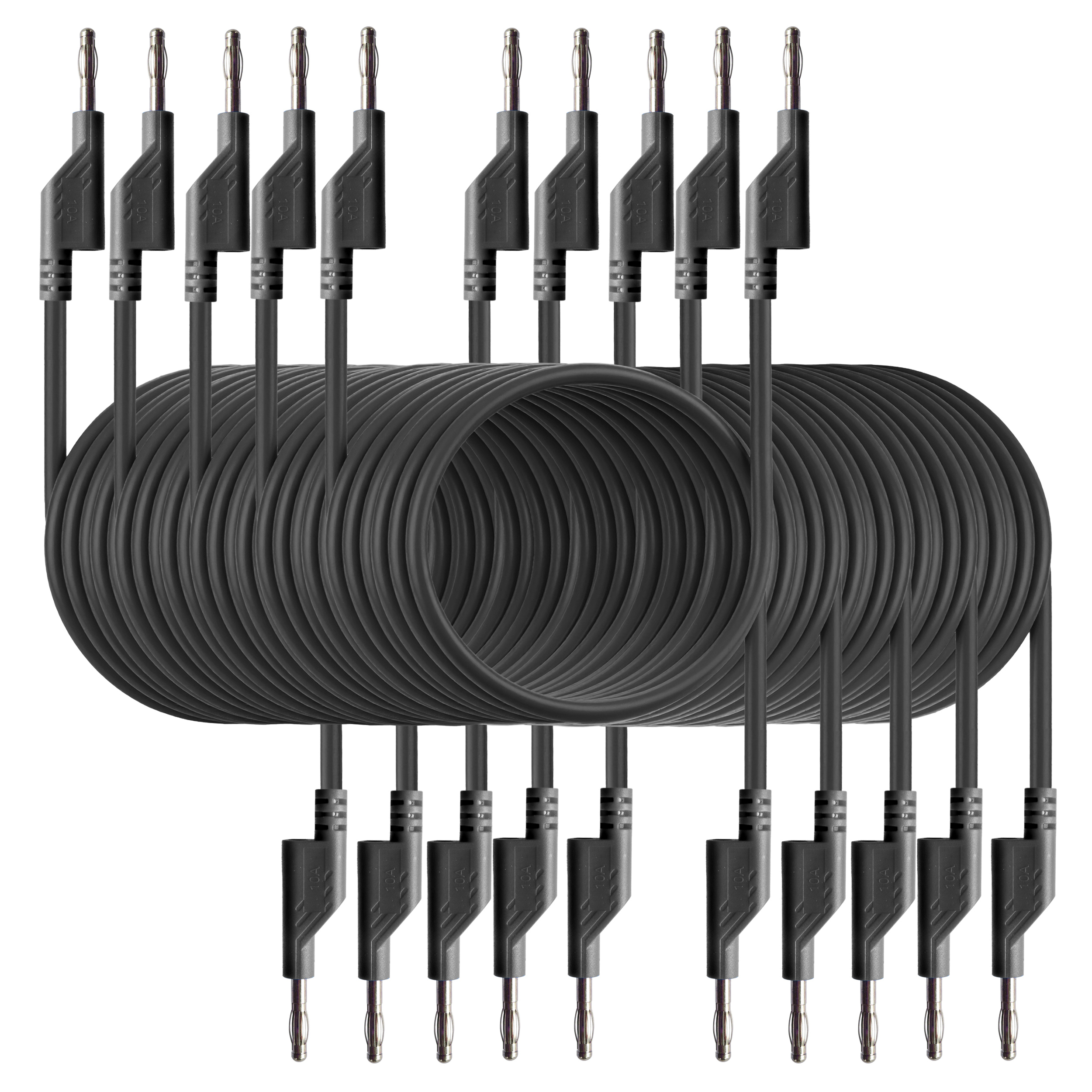 «PeakTech® P 7051 BLACK» Testkabel 200cm (Farbe: schwarz)