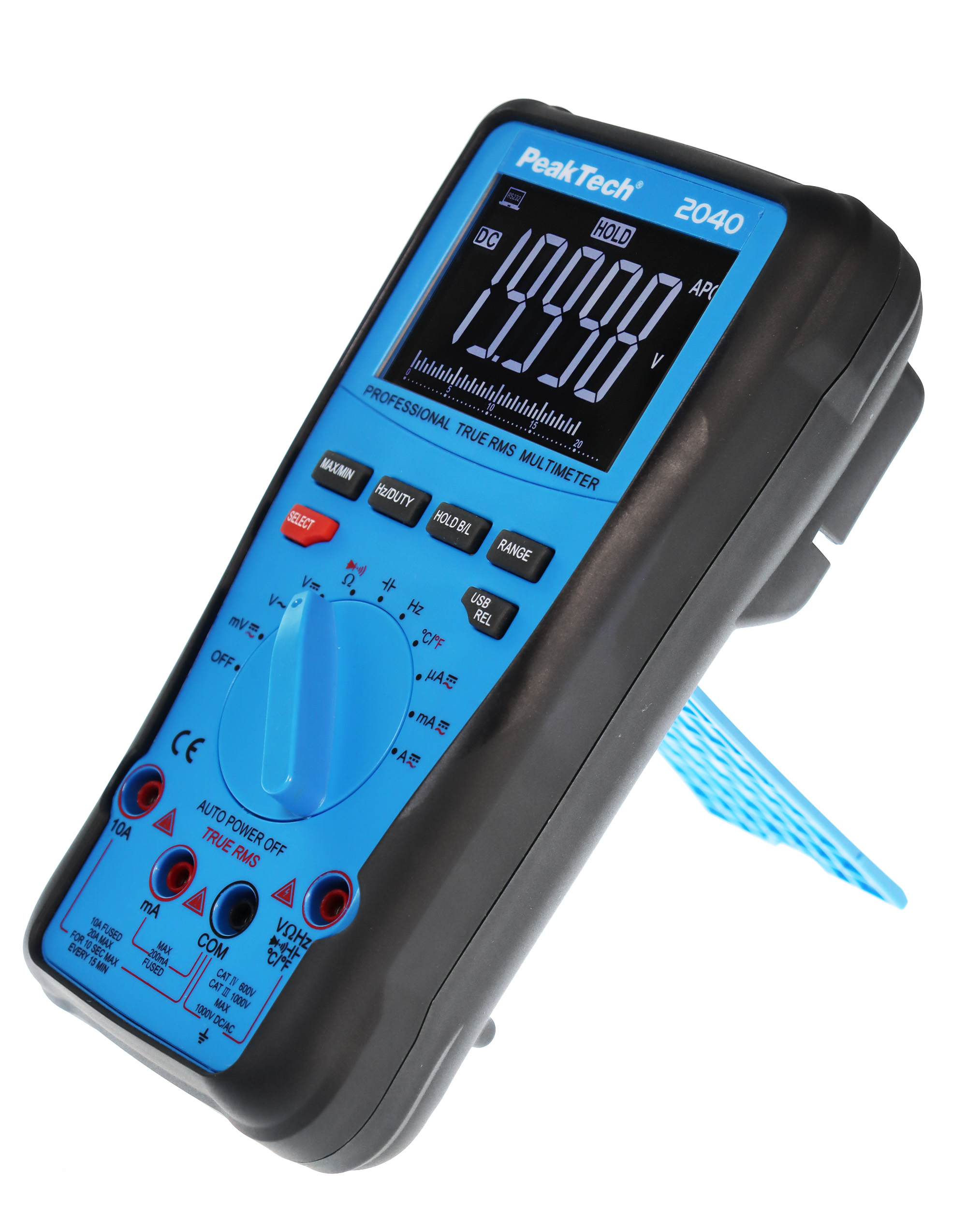 «PeakTech® P 2040» True RMS 1000V Digitalmultimeter 20000 Counts, USB