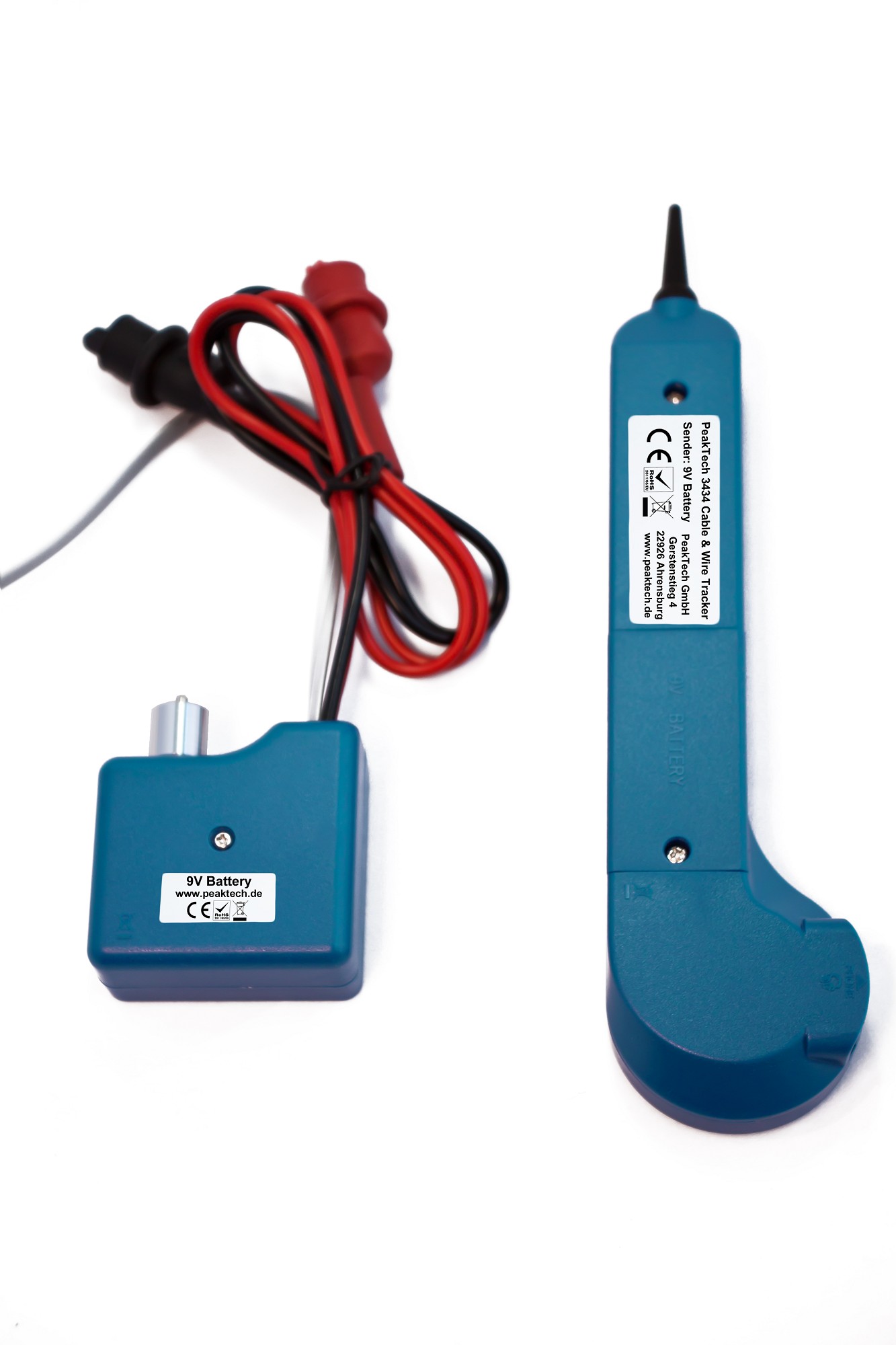 «PeakTech® P 3434» Acoustic cable detector with tone generator