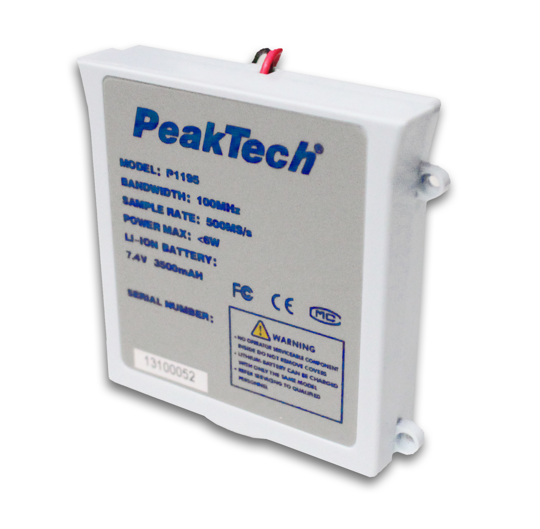 "PeakTech® AKKU 5" Batterie Li-Po 7,4 V - 3500 mA/h pour PeakTech 1195/1205/1220