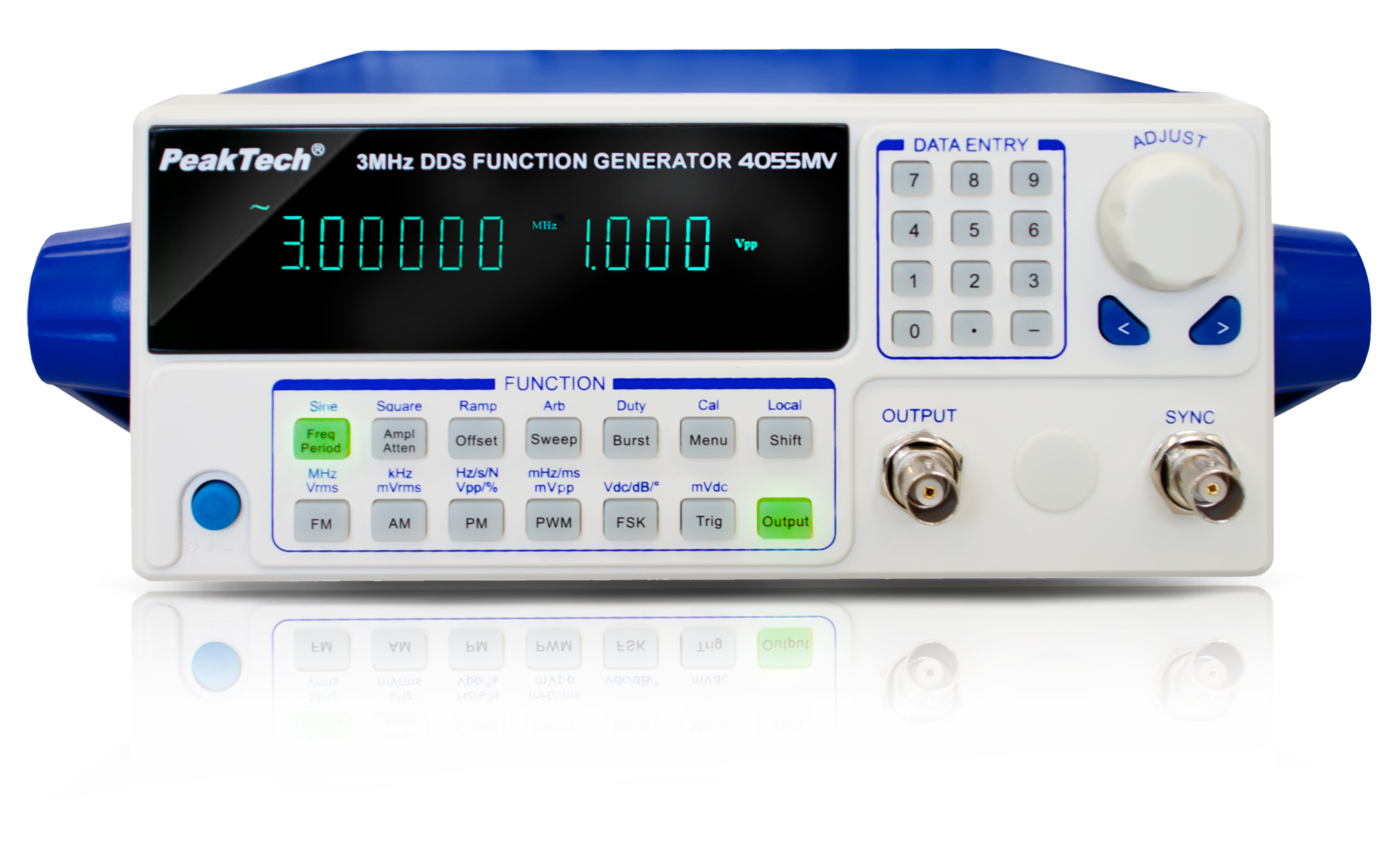 «PeakTech® P 4055 MV» Generator funkcji DDS 10 µHz - 3 MHz