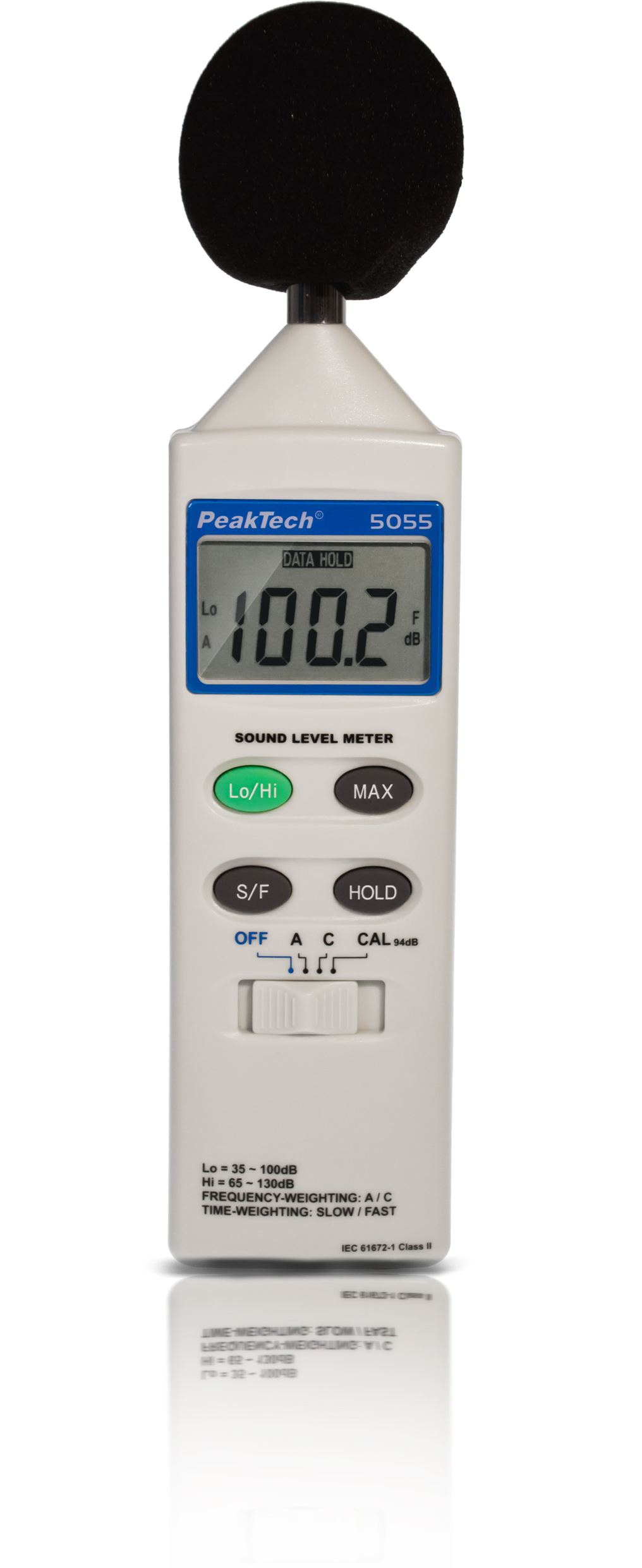 «PeakTech® P 5055» Digital Sound Level Meter, 3 1/2-digit